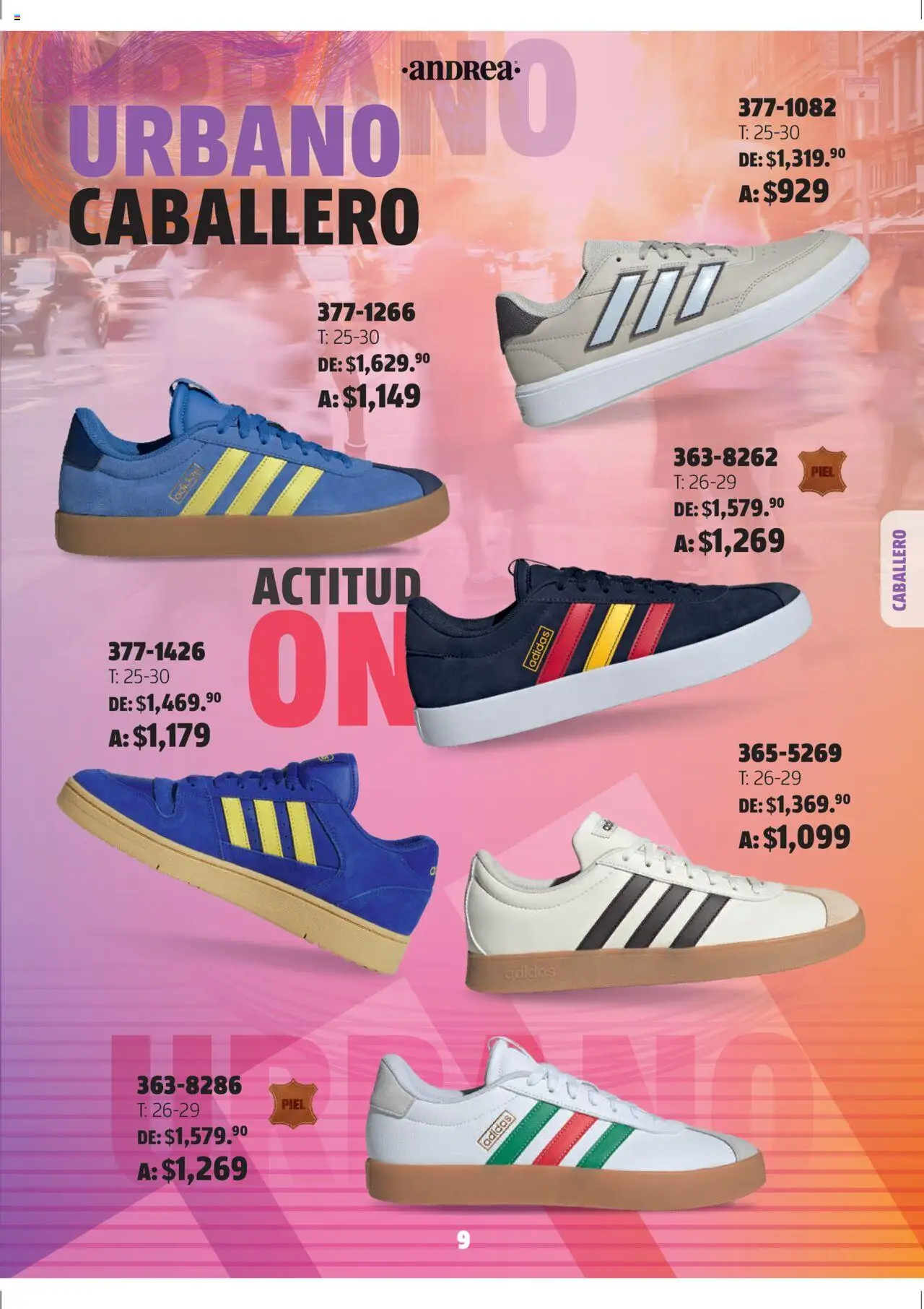 Nuevas ofertas de Andrea válidas en toda la República Mexicana desde el 03.08.2025. ¡Encuentra las mejores ofertas en Andrea - Catálogo Adidas Week! | Página: 9