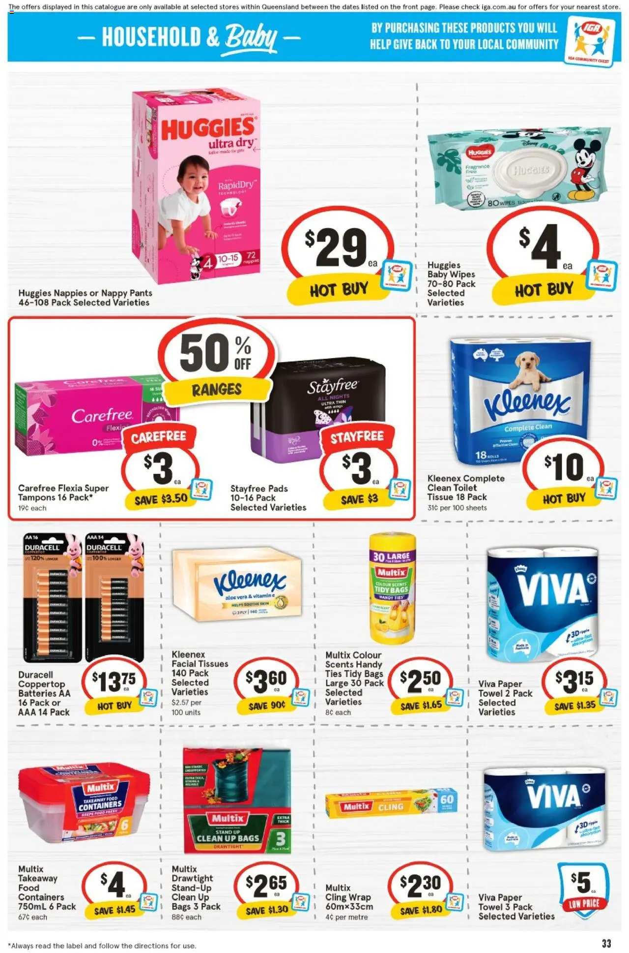 IGA catalogue - valid from 18.06.2025 | Page: 34 | Products: Toilet, Household, Fragrance, Batteries