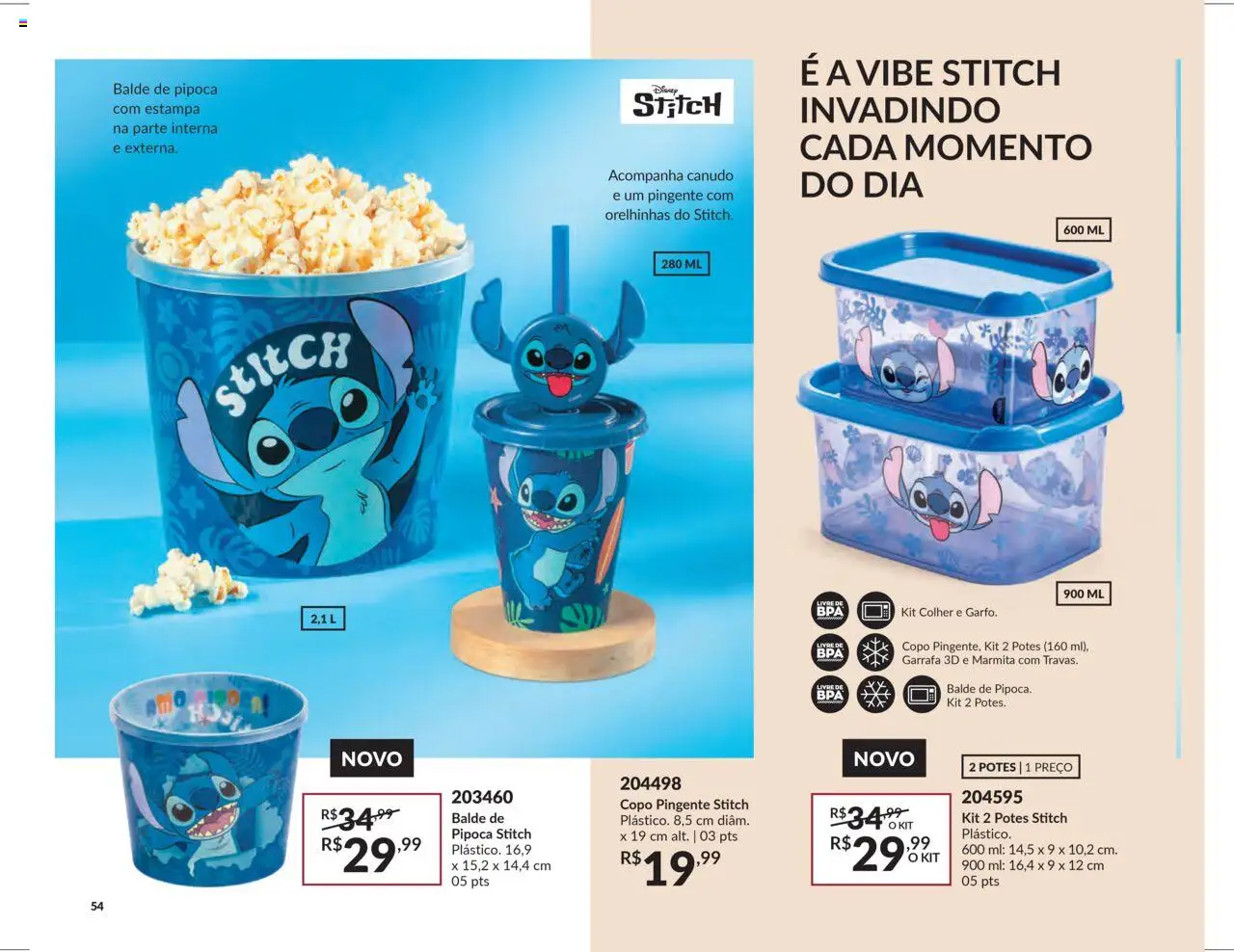 Avon Folheto - válido de 07.10.2025 | Página: 54 | Produtos: Pingente, Potes, Pipoca, Balde
