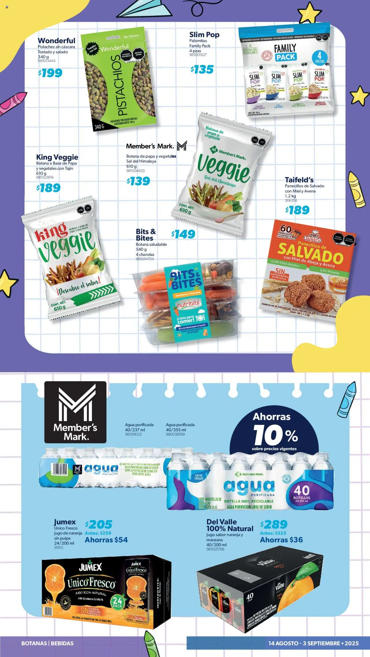 Nuevas ofertas de Sam's Club válidas en toda la República Mexicana desde el 14.08.2025. ¡Encuentra las mejores ofertas en Sam's Club - Catálogo! | Página: 3 | Productos: Papa, Fuente, Avena, Sobre