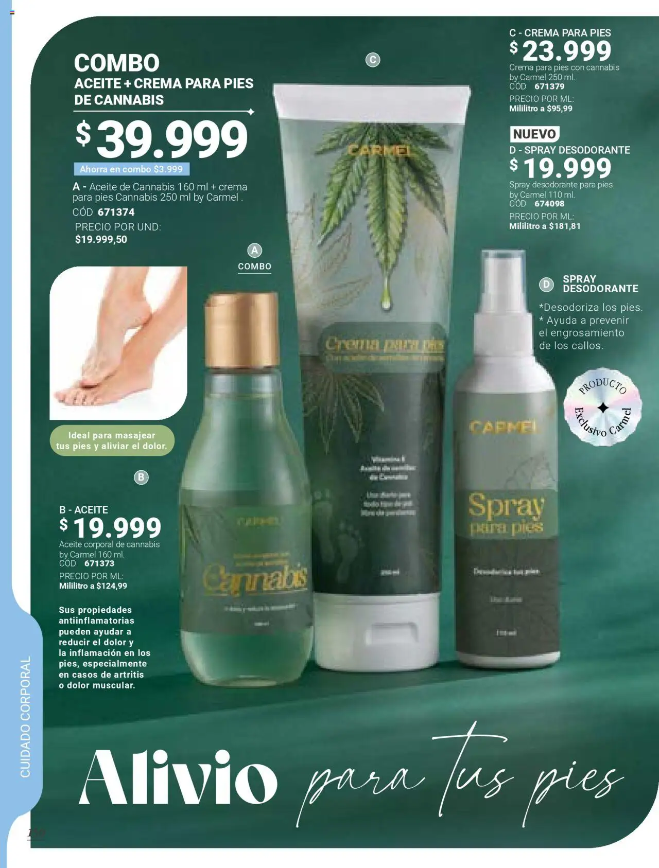 Carmel revista - valida desde el 09.07.2025 | Página: 152 | Productos: Crema, Desodorante, Aceite