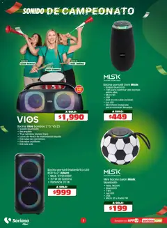 Vista previa de Soriana En México apoyamos con todo Súper, nuevo folleto de la tienda, válido en México a partir del 15.04.2026 | Página: 7 | Productos: Radio, Micro SD, Cable, Micrófono
