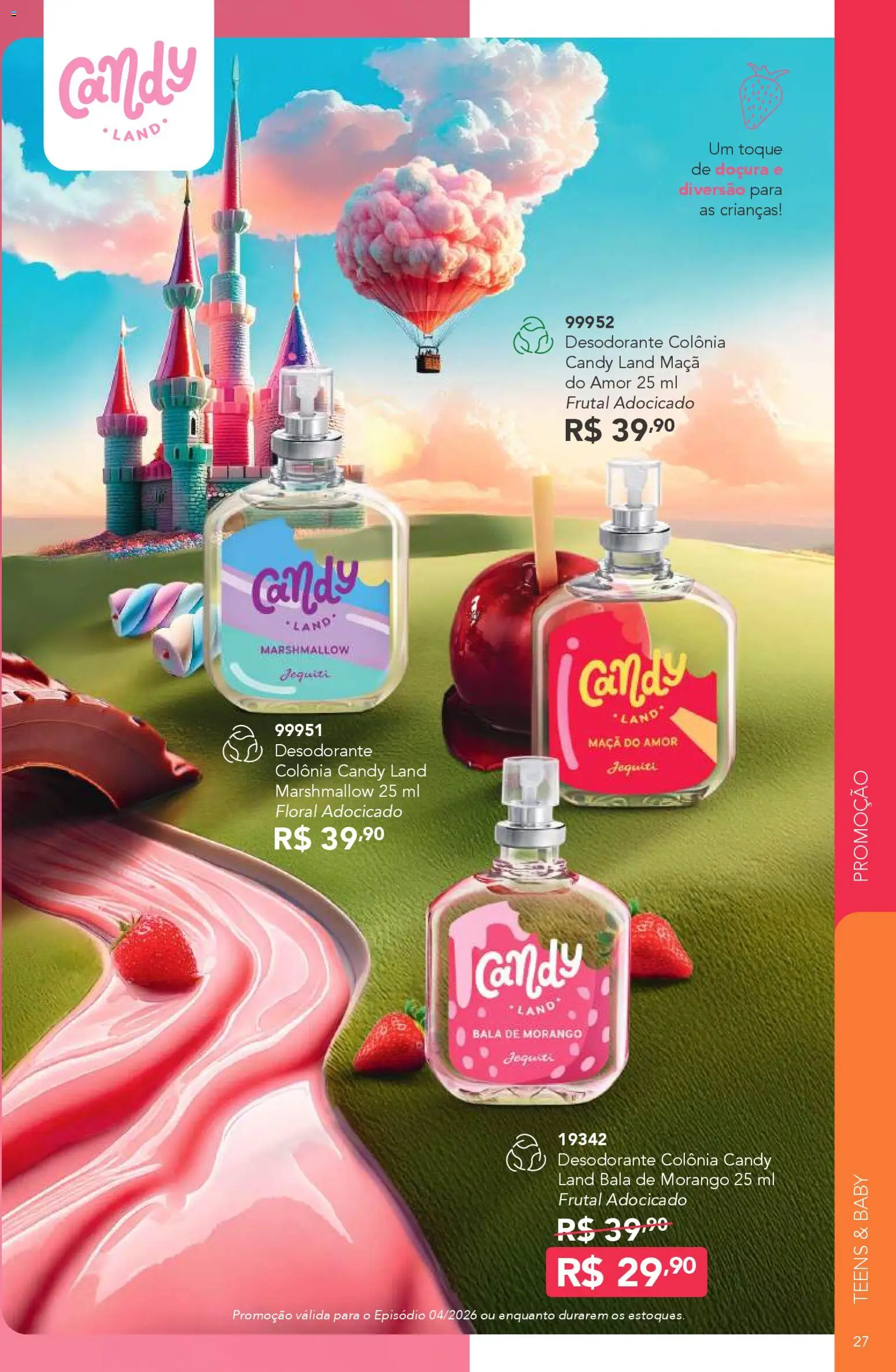 Jequiti Folheto - válido de 06.03.2026 | Página: 27 | Produtos: Desodorante, Bala