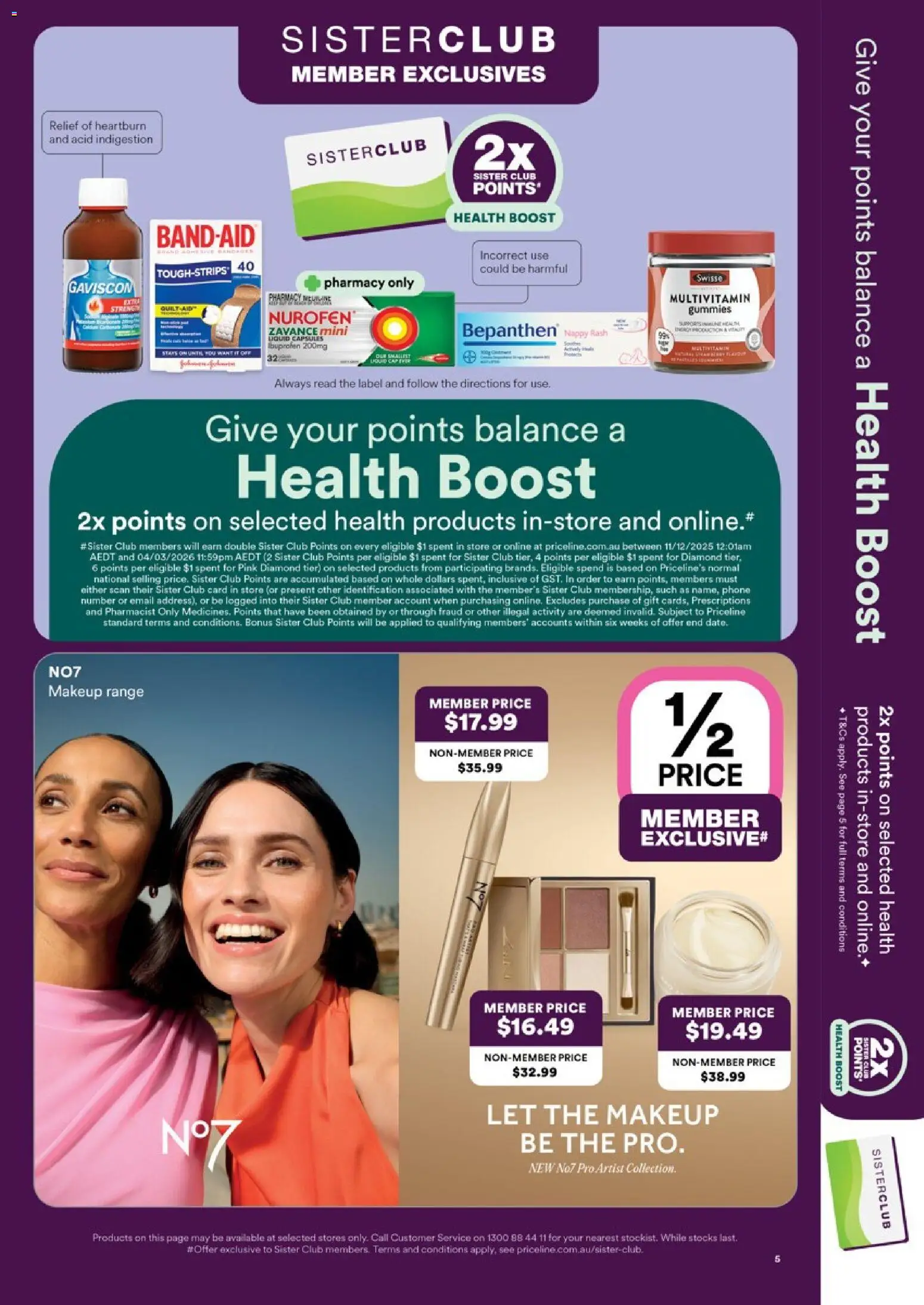 Priceline Pharmacy catalogue - valid from 19.02.2026 | Page: 5 | Products: Diamond, Makeup, Phone, Multivitamin