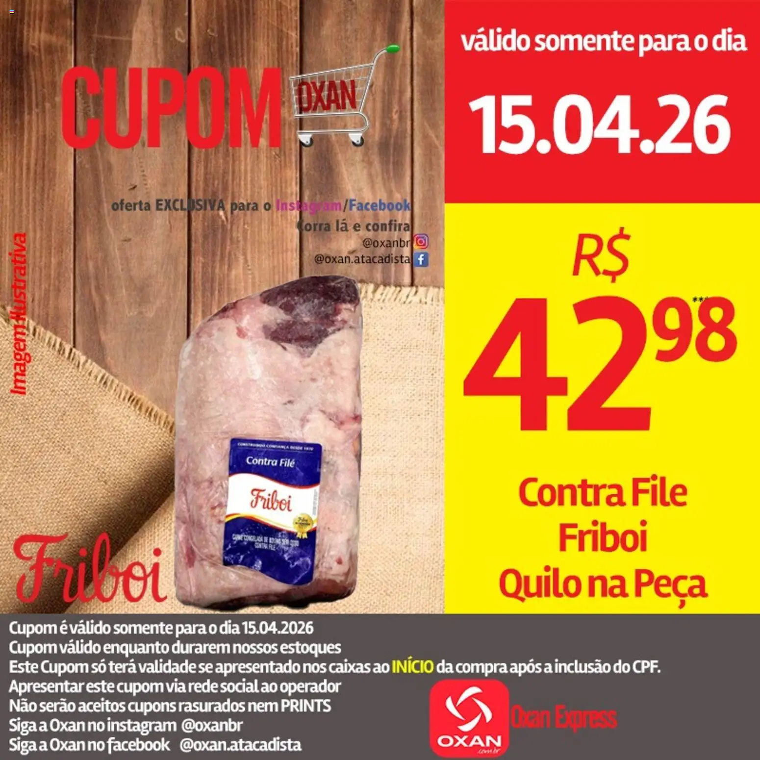 Oxan Atacadista Folheto - válido de 15.04.2026 | Página: 2 | Produtos: Contra filé