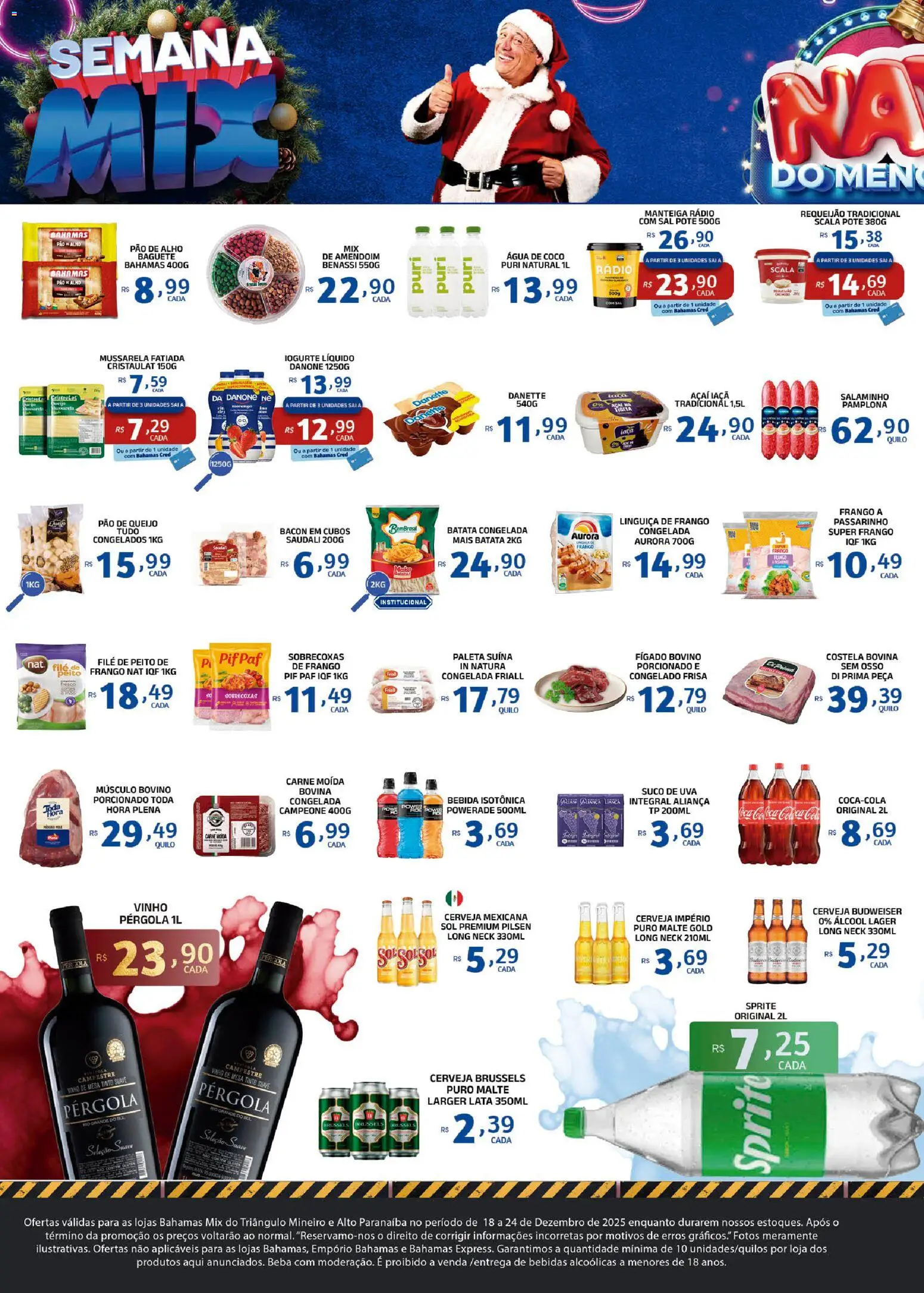 Bahamas Mix Folheto - válido de 18.12.2025 | Página: 2 | Produtos: Linguiça, Iogurte, Bebida, Sal