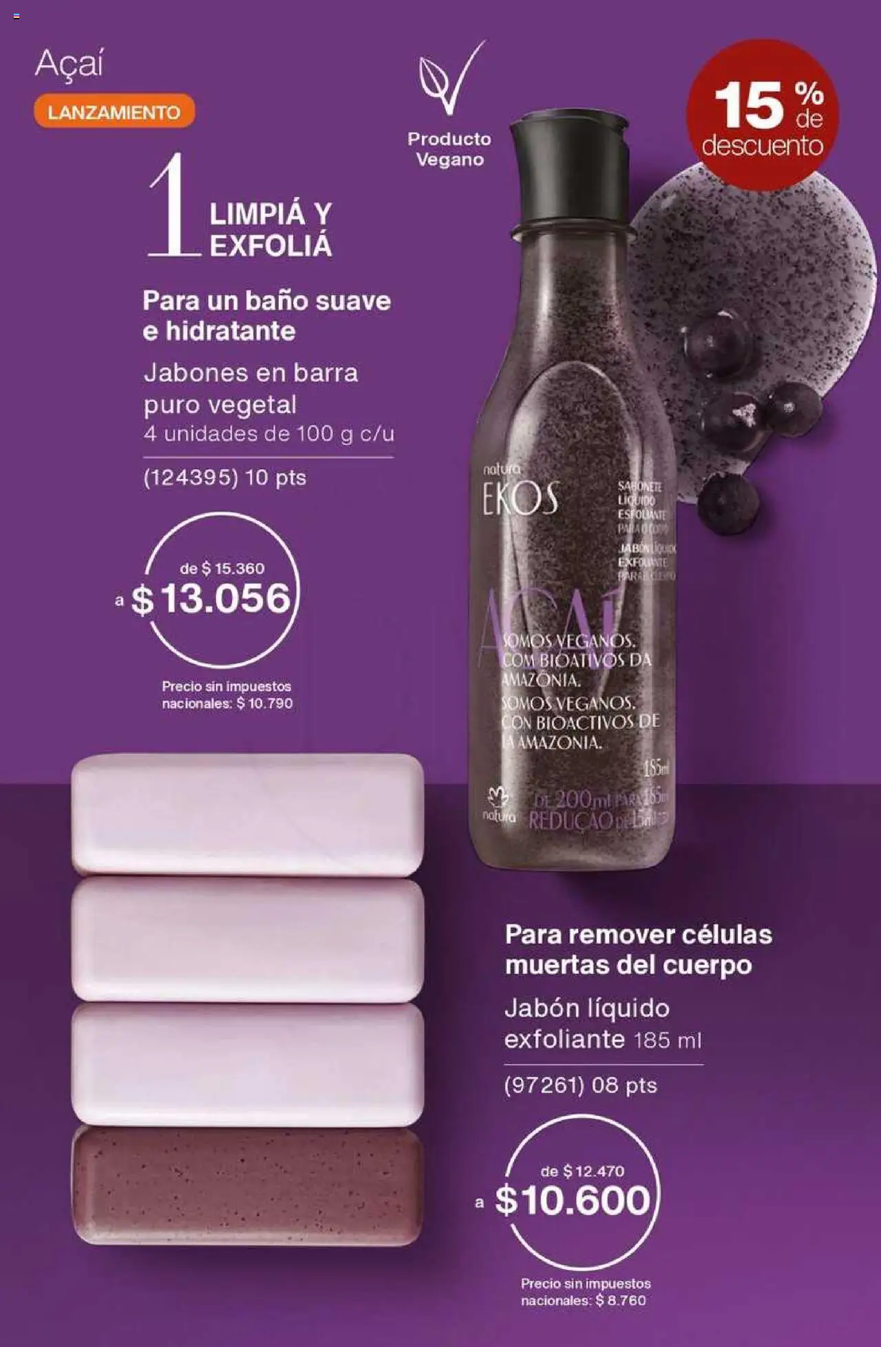 Catálogo Natura Ciclo 8 │ válido desde el 03.06.2025 | Página: 160 | Productos: Baño, Jabón líquido, Jabón