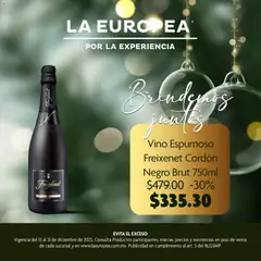 Vista previa de La Europea catálogo Vino espumoso Freixenet, nuevo folleto de la tienda, válido en México a partir del 13.12.2025