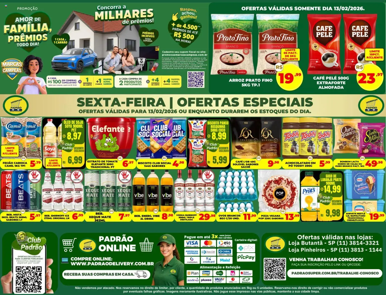 Supermercado Padrão Folheto - válido de 13.02.2026 | Página: 1