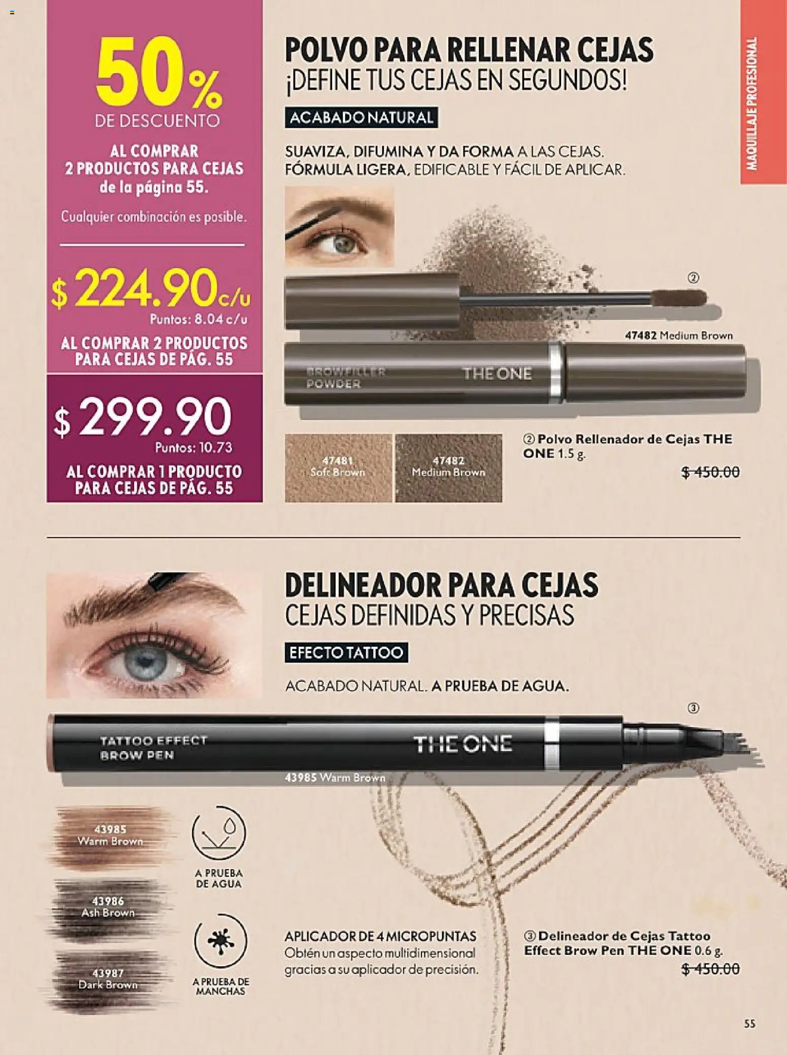 Nuevas ofertas de Oriflame válidas en toda la República Mexicana desde el 24.01.2026. ¡Encuentra las mejores ofertas en Oriflame campaña 2 2026! | Página: 55 | Productos: Agua, Maquillaje, Polvo, Delineador