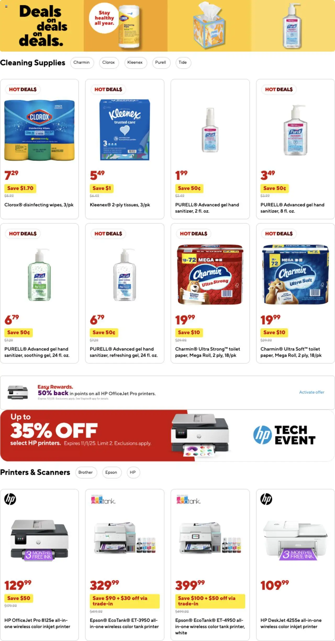 Staples Weekly Ad - valid from 07.09.2025 | Page: 4 | Products: Ink, Printer