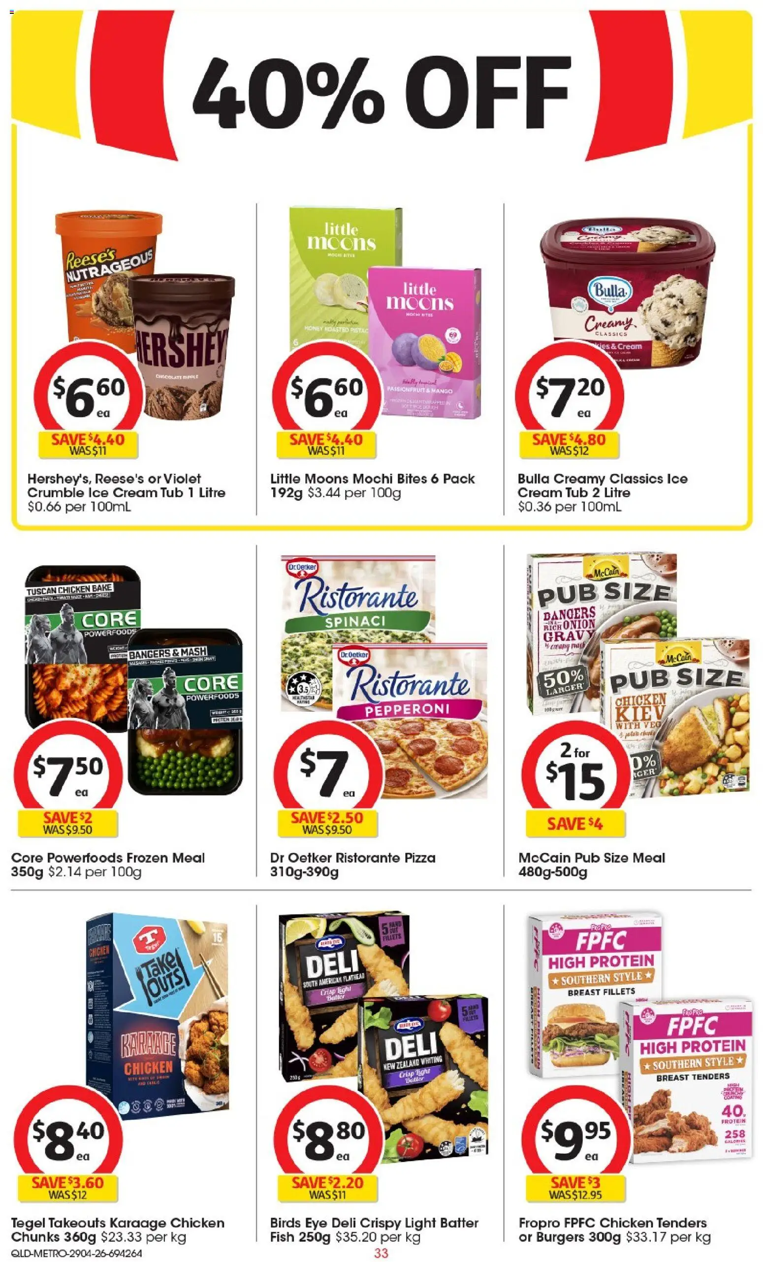 Coles catalogue - valid from 29.04.2026 | Page: 33 | Products: Pizza, Chicken, Passionfruit, Cream