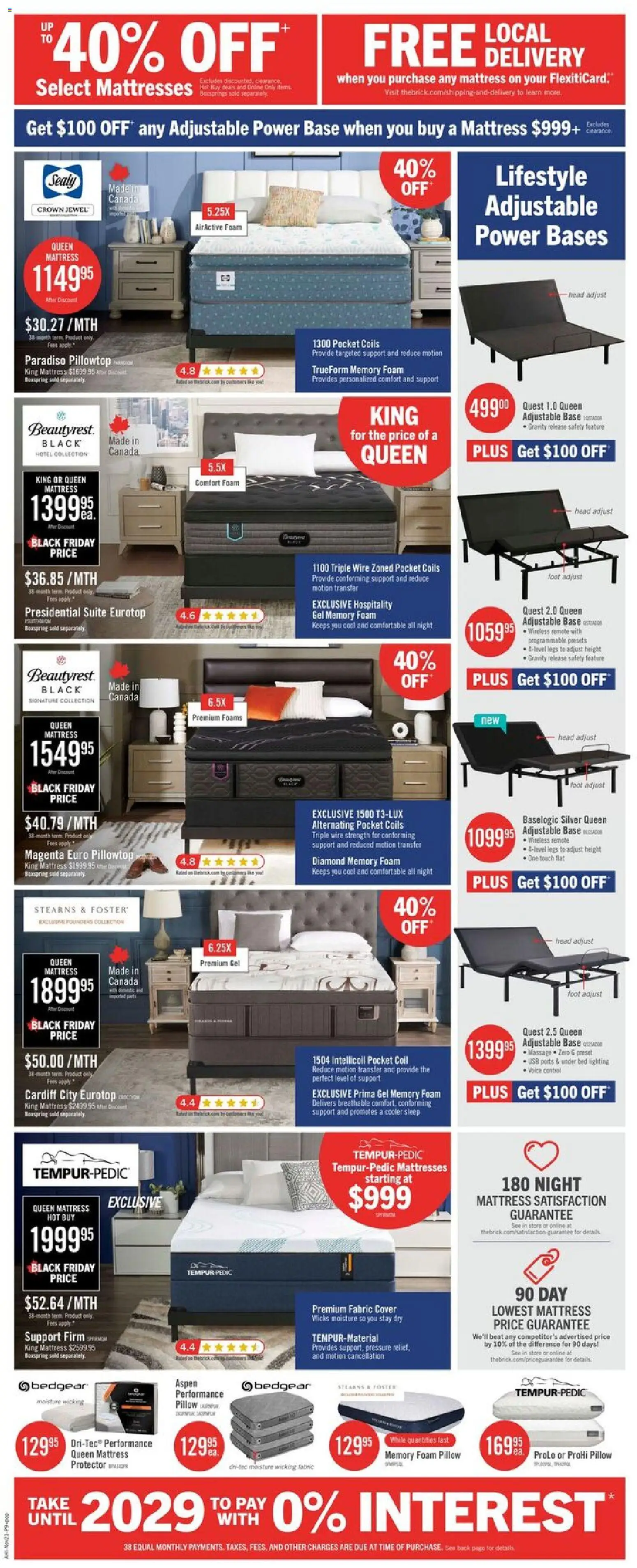 The Brick flyer valid from 21.11.2025 | Page: 12 | Products: Pasta, Bed, Mattress, Pillow