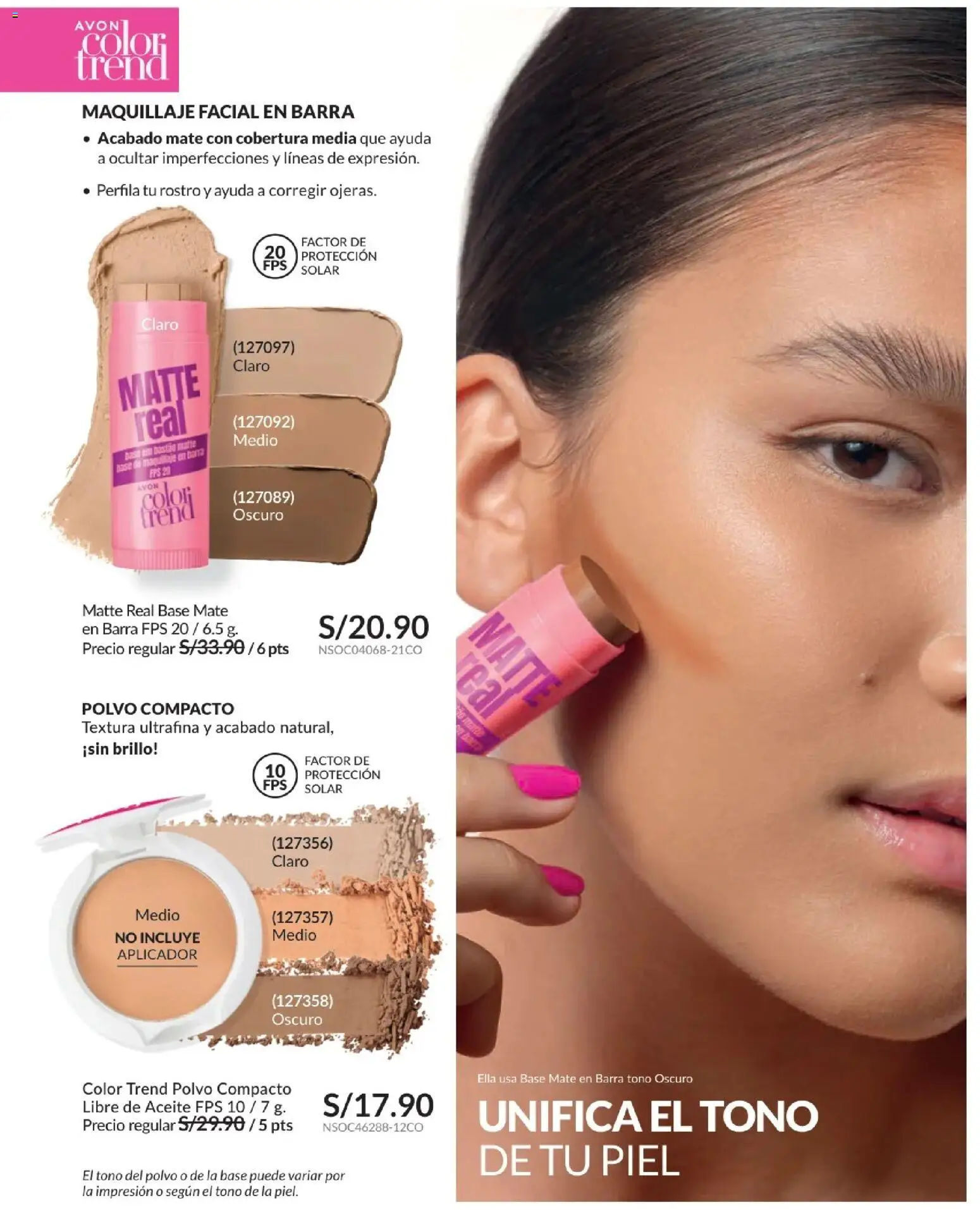Catálogo Avon válido desde 10.03.2026 | Página: 71 | Productos: Aceite, Maquillaje, Polvo