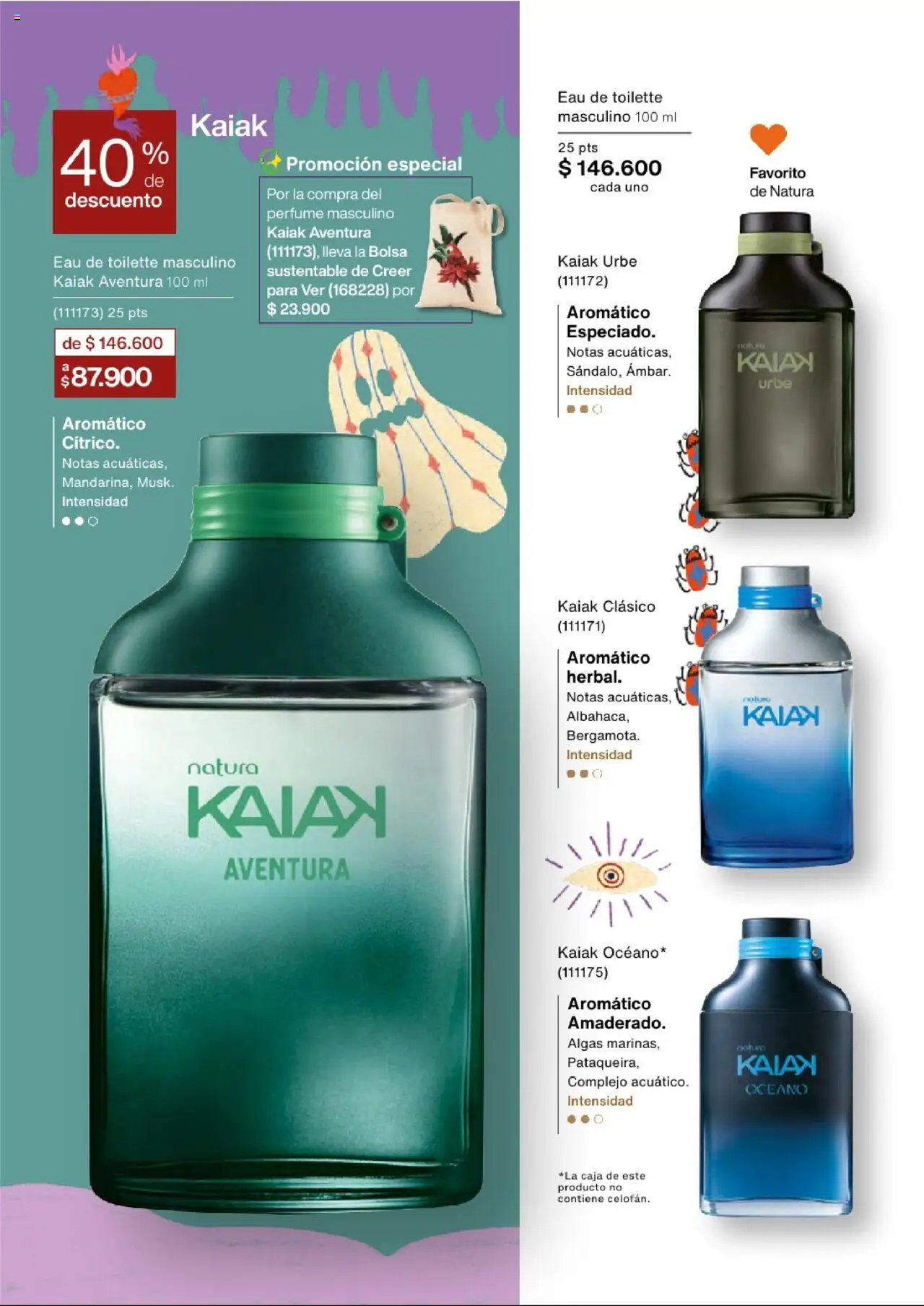 Natura revista - valida desde el 03.09.2025 | Página: 43 | Productos: Bolsa, Caja, Perfume, Eau de toilette