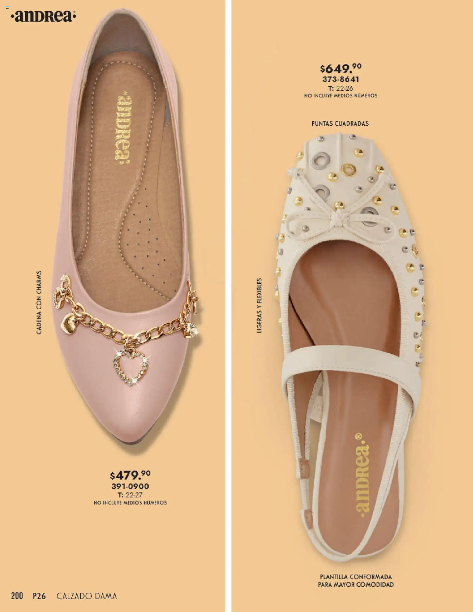 Nuevas ofertas de Andrea válidas en toda la República Mexicana desde el 25.01.2026. ¡Encuentra las mejores ofertas en Andrea catálogo Calzado Dama! | Página: 200 | Productos: Cadena