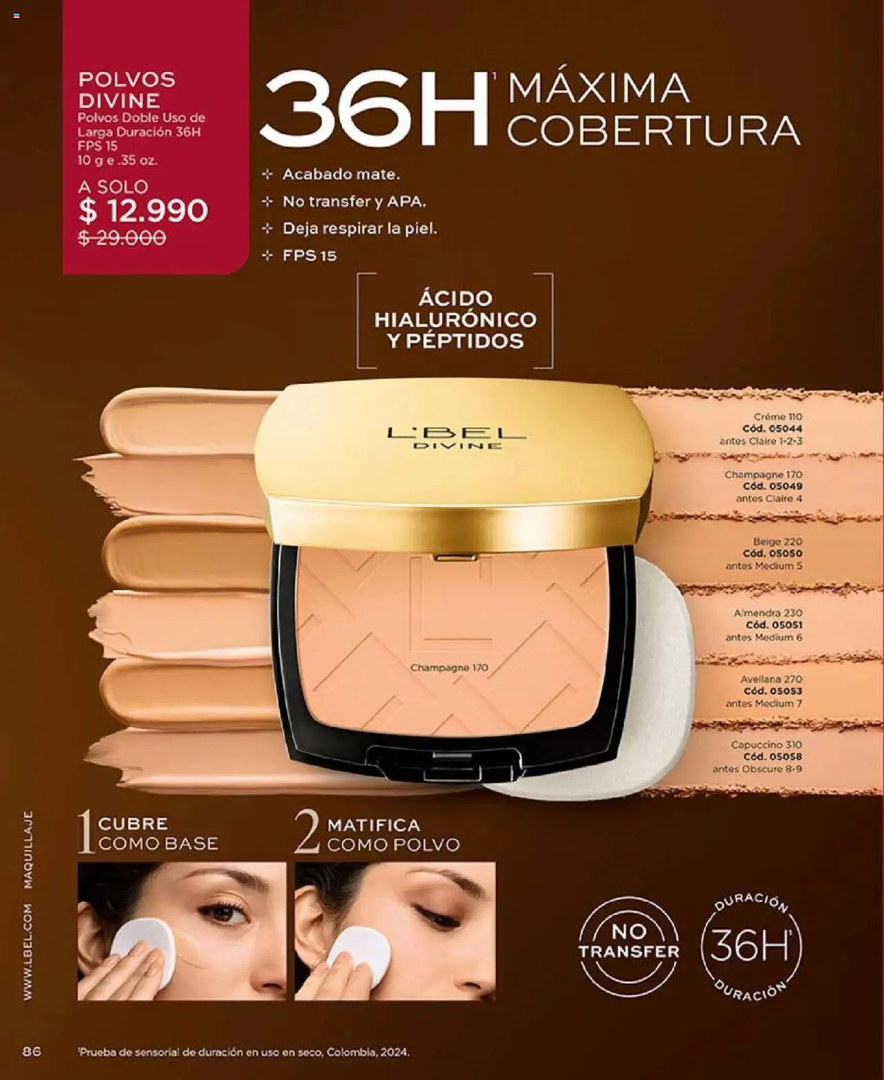 Catálogo L'Bel Campaña 17 │ válido desde el 14.10.2025 | Página: 86 | Productos: Almendra, Maquillaje, Polvo, Base