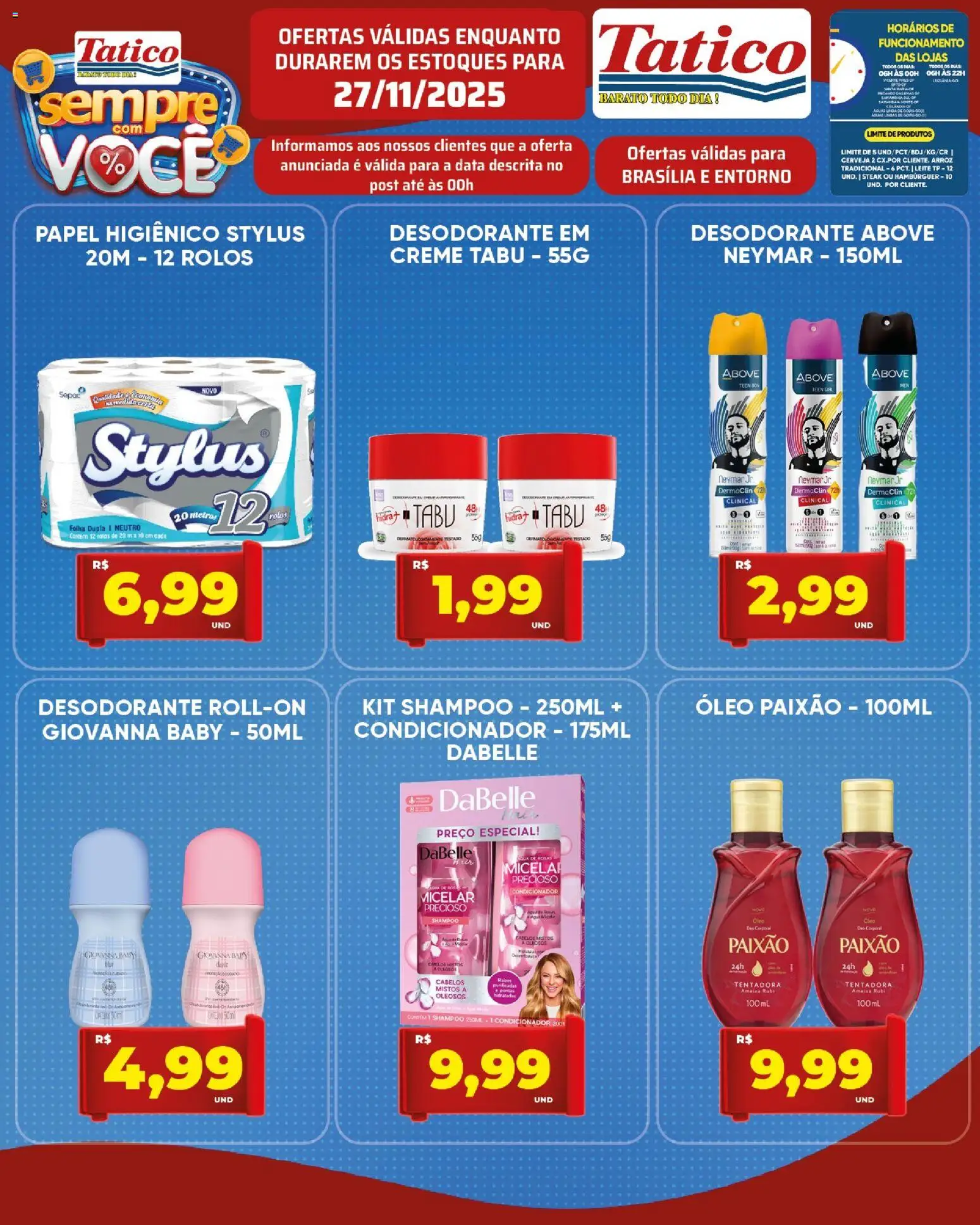 Tatico Folheto - válido de 28.11.2025 | Página: 37 | Produtos: Shampoo, Condicionador, Óleo, Hambúrguer