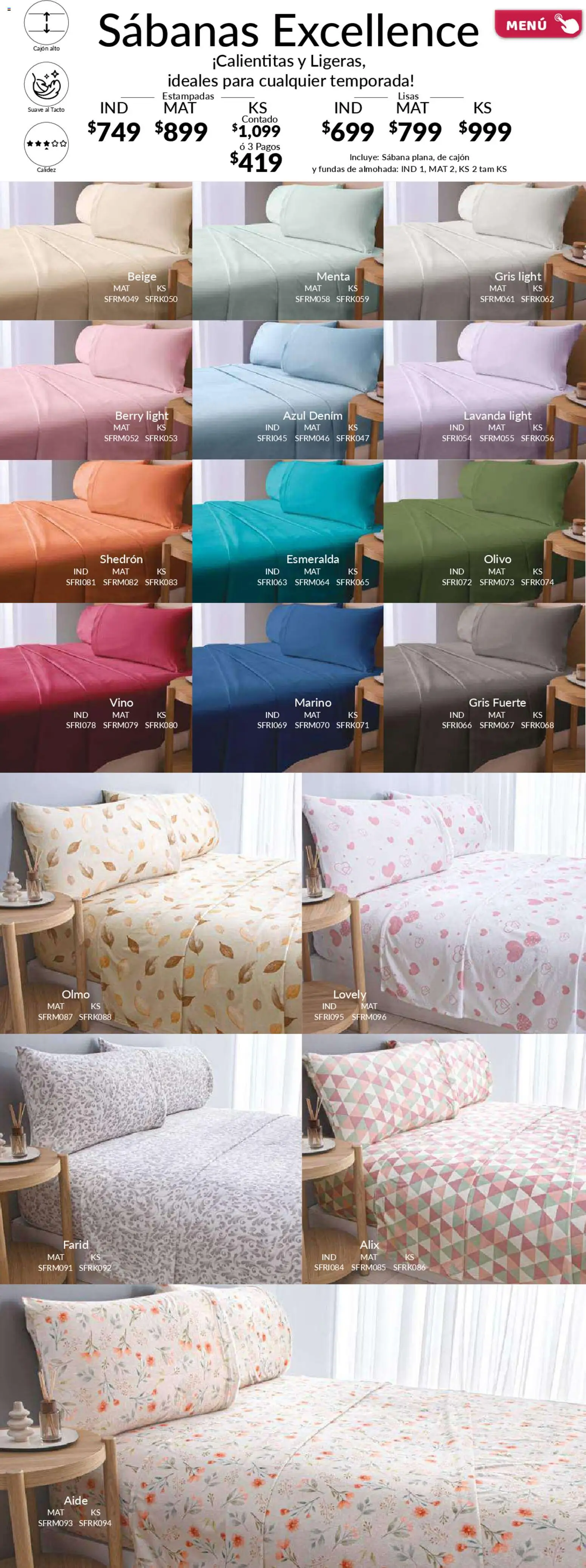 Nuevas ofertas de Colchas Concord válidas en toda la República Mexicana desde el 01.02.2026. ¡Encuentra las mejores ofertas en Colchas Concord catálogo! | Página: 93 | Productos: Almohada, Vino, Sabanas