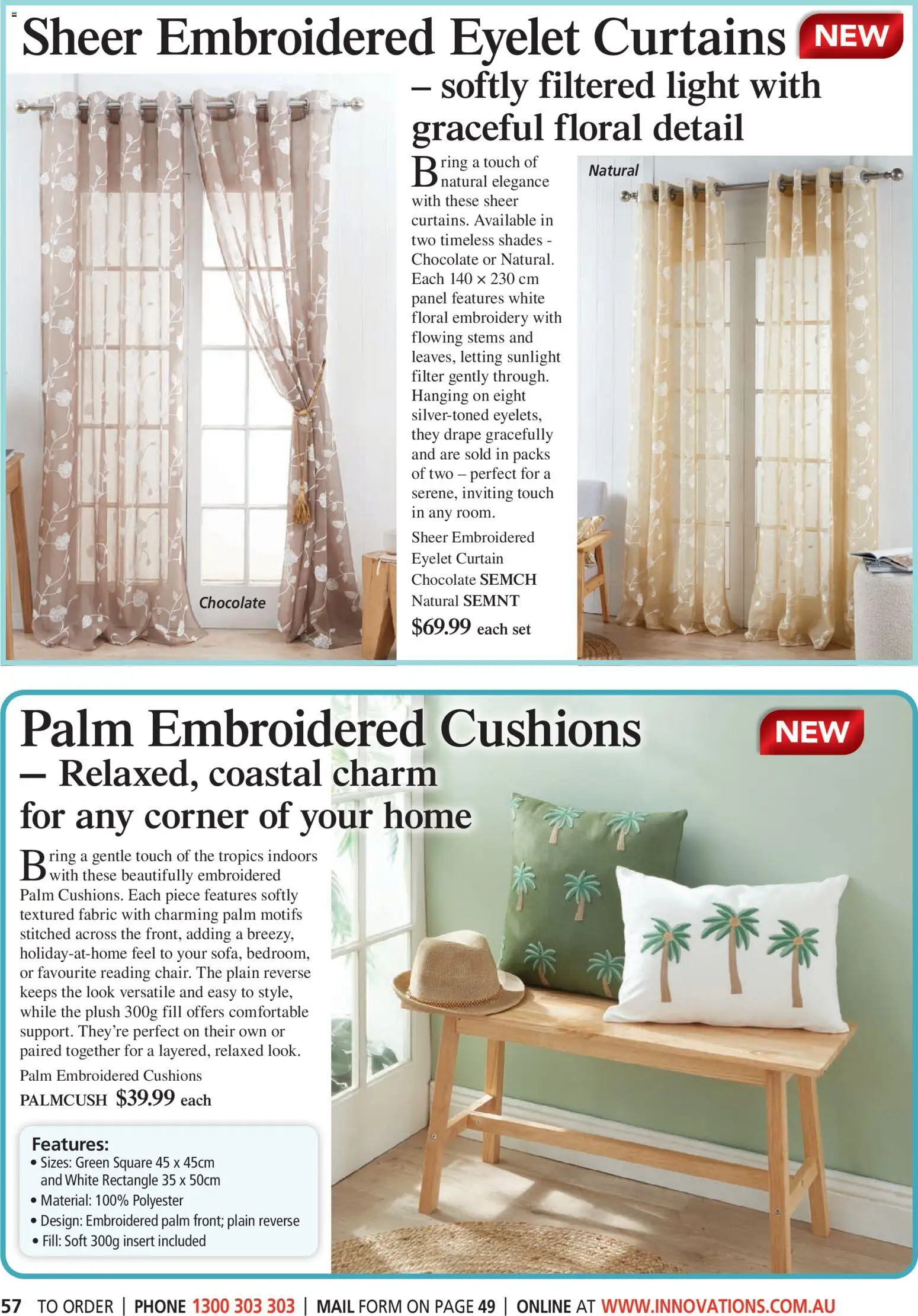 Innovations catalogue - valid from 07.01.2026 | Page: 4 | Products: Curtain, Light, Chocolate, Phone