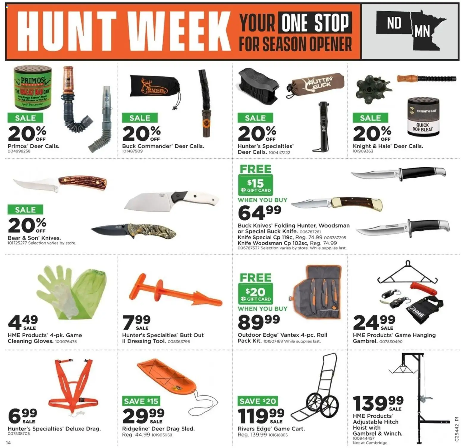 Mills Fleet Farm Hunt Week MN/ND - valid from 30.10.2025 | Page: 14 | Products: Opener, Game