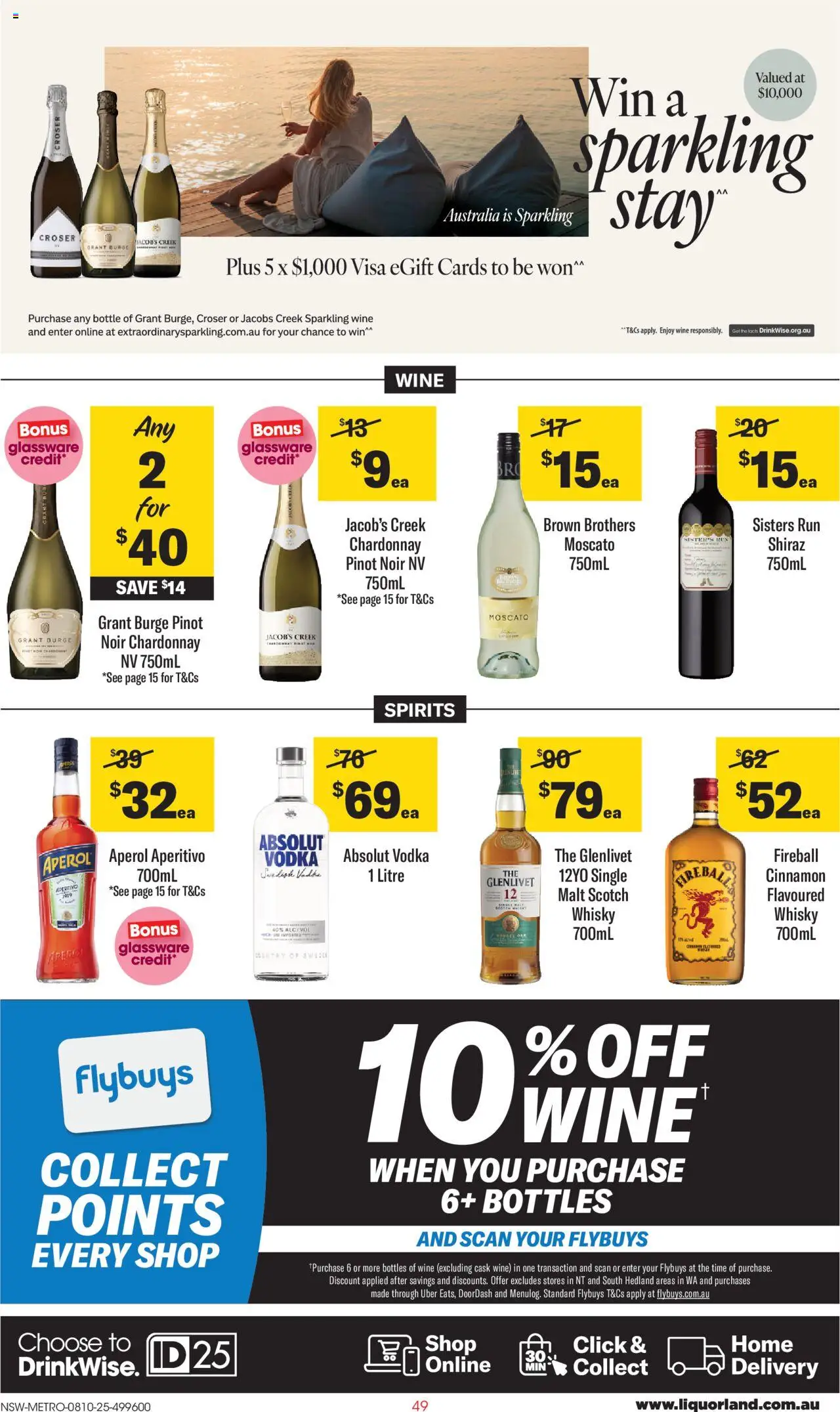 Coles catalogue - valid from 08.10.2025 | Page: 49 | Products: Glassware, Wine, Vodka, Scotch
