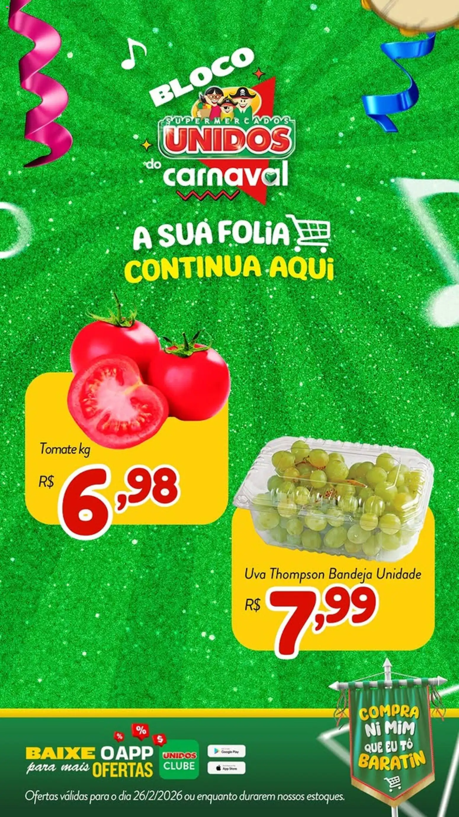 Supermercados Unidos Folheto - válido de 26.02.2026 | Página: 3 | Produtos: Bandeja