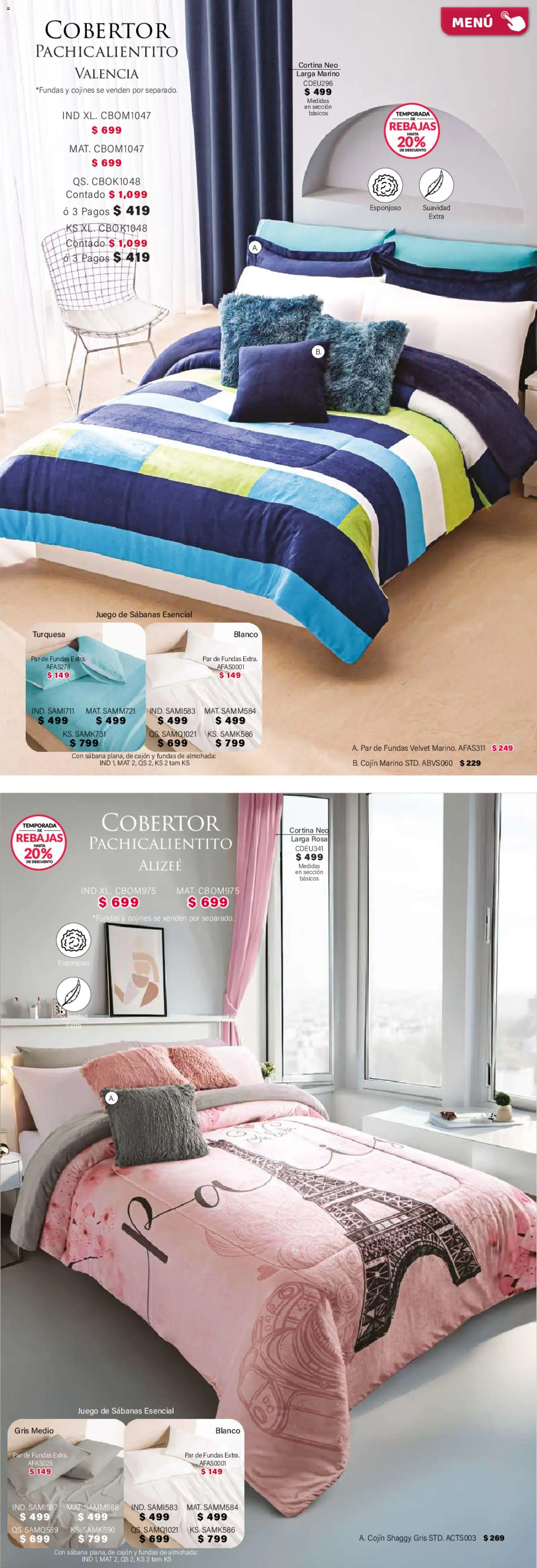 ¡El último » catálogo de Colchas Concord para Abril « está aquí! Descubre las SUPER OFERTAS. | México