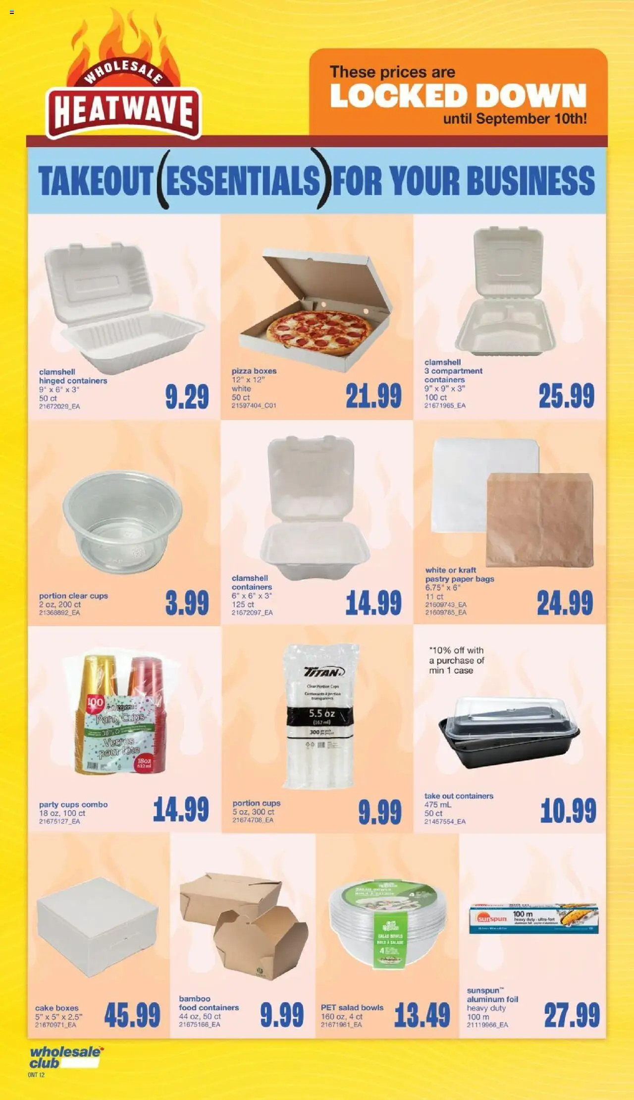 Wholesale Club flyer valid from 31.07.2025 | Page: 18 | Products: Salad, Case, Pizza