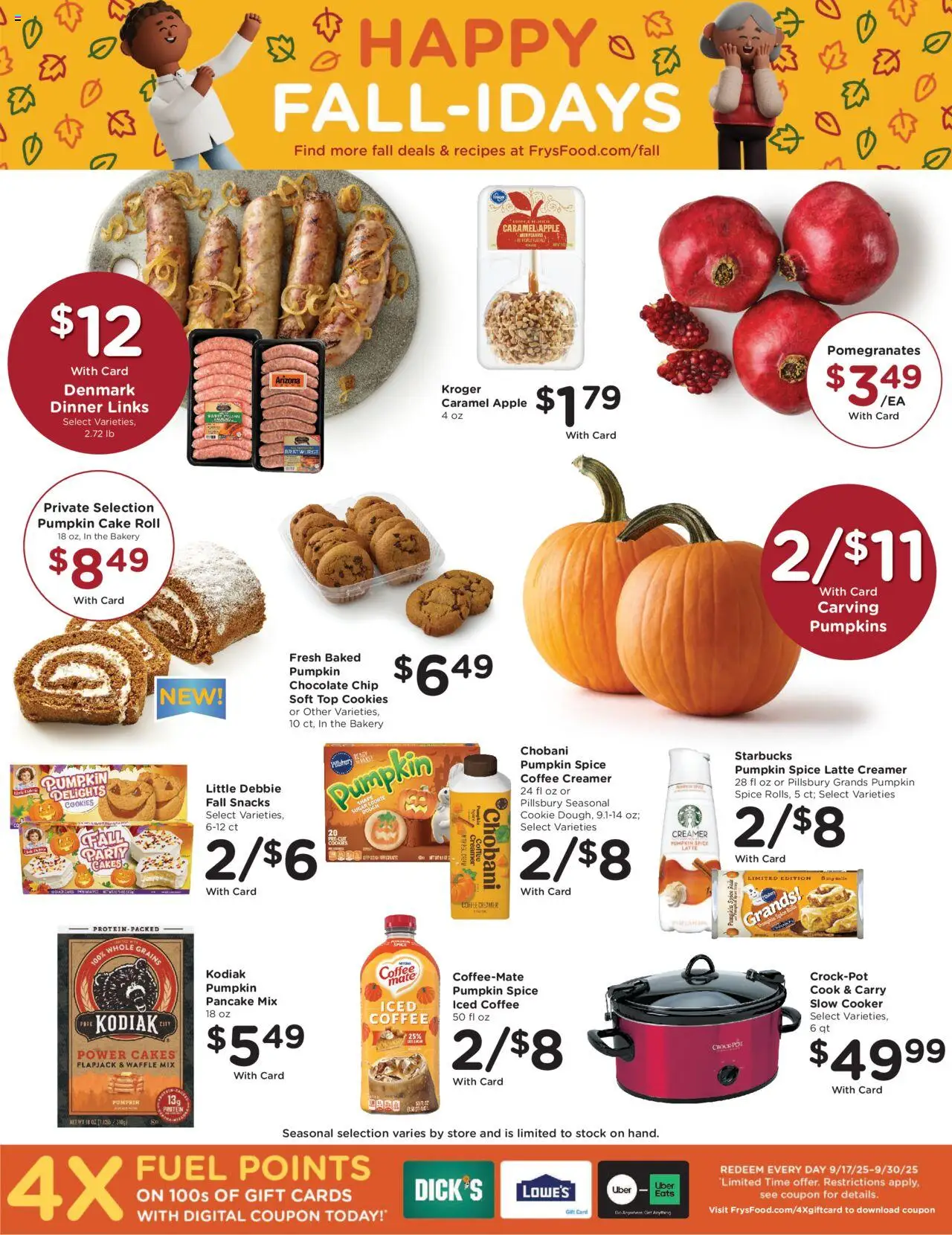 Fry's Food Weekly Ad - valid from 17.09.2025 | Page: 9 | Products: Bakery, Coffee, Cookies, Pumpkin