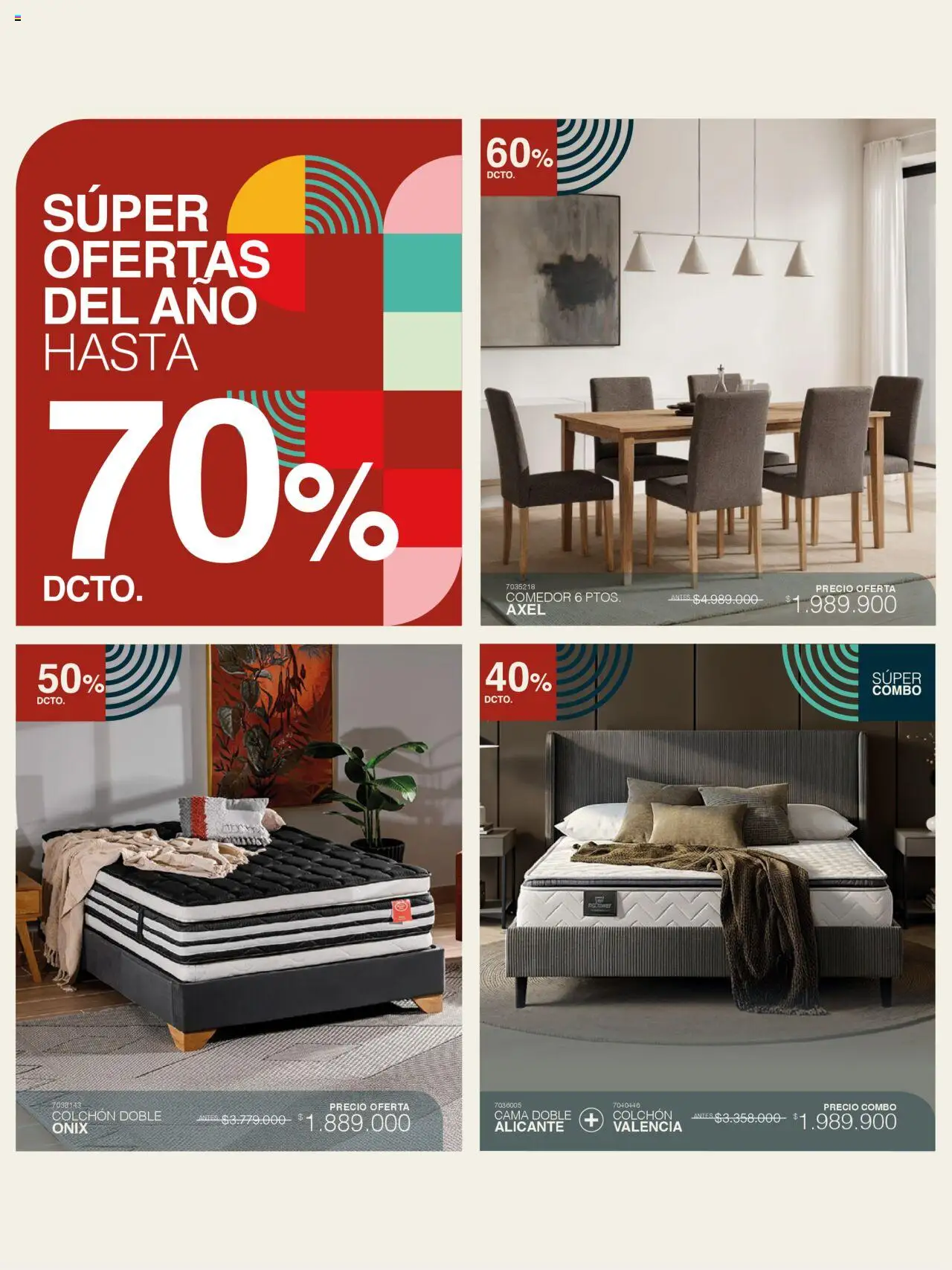 Muebles jamar revista - valida desde el 30.09.2025 | Página: 18 | Productos: Cama, Colchón