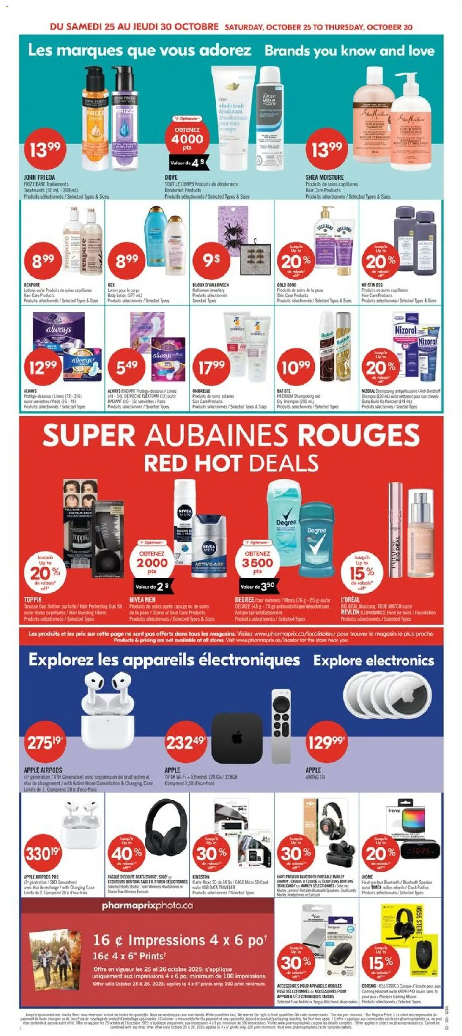 Pharmaprix flyer valid from 25.10.2025 | Page: 8 | Products: Mouse, Headphones, Case, Speaker