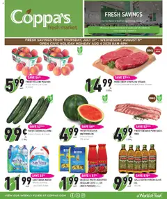 Preview of Coppas Fresh Market weekly flyer / circulaire from shop Coppas Fresh Market valid from 31.07.2025