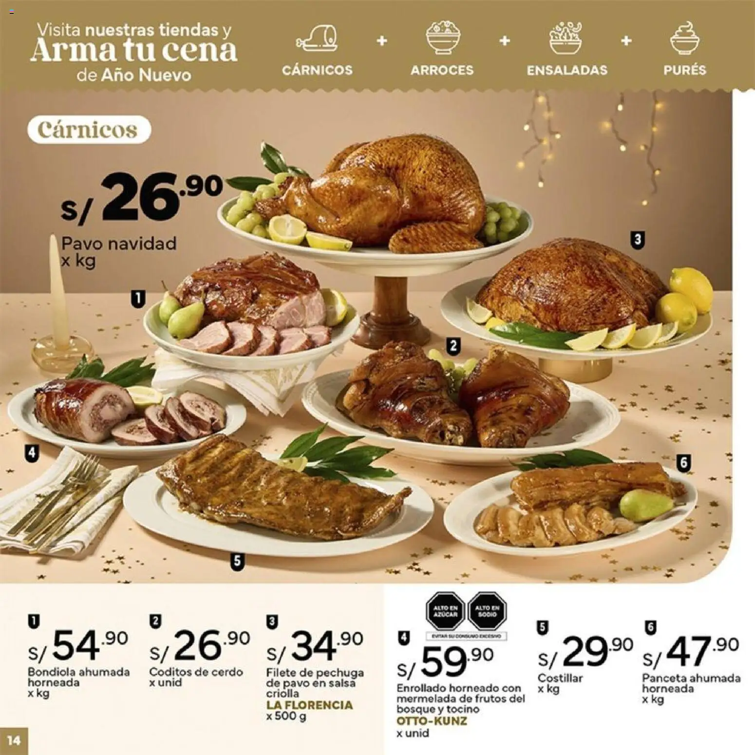 Catálogo Plaza Vea válido desde 26.12.2025 | Página: 14 | Productos: Cerdo, Mermelada