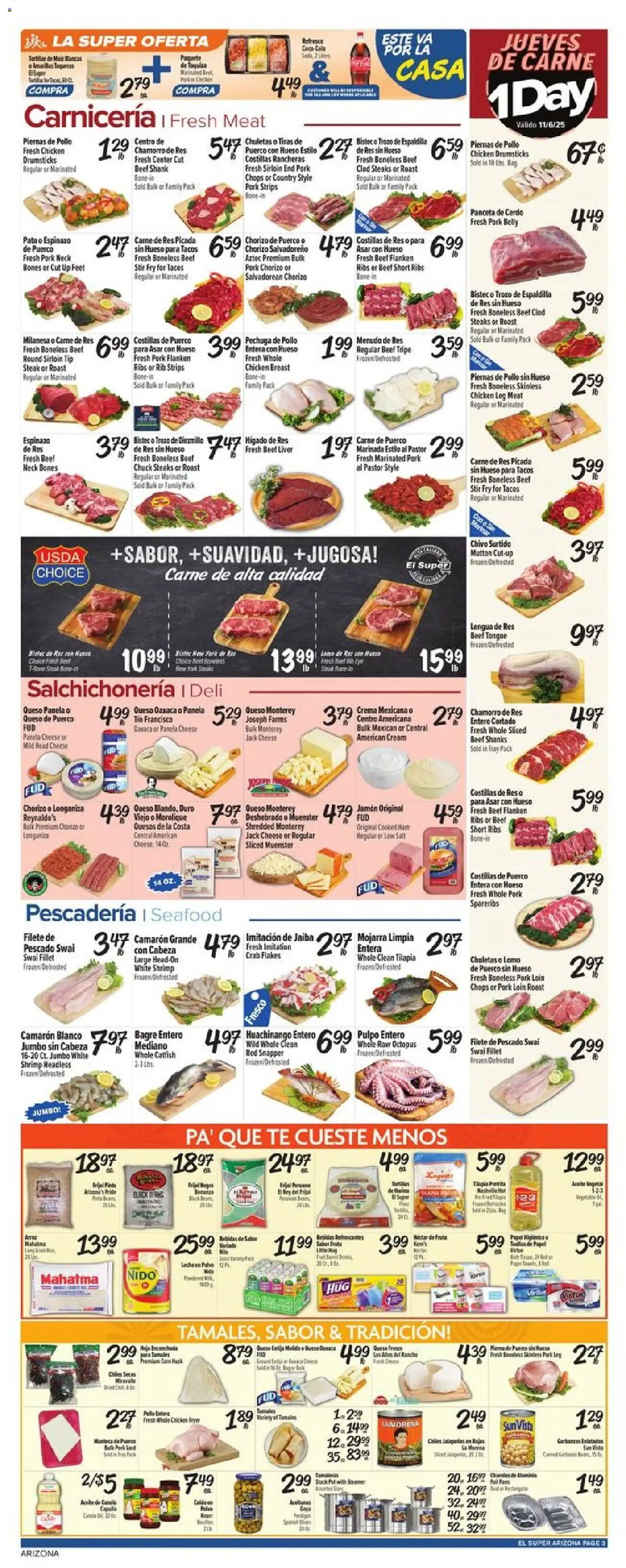 El Super Weekly Ad - AK - valid from 05.11.2025 | Page: 3 | Products: Beef, Cream, Flakes, Salt
