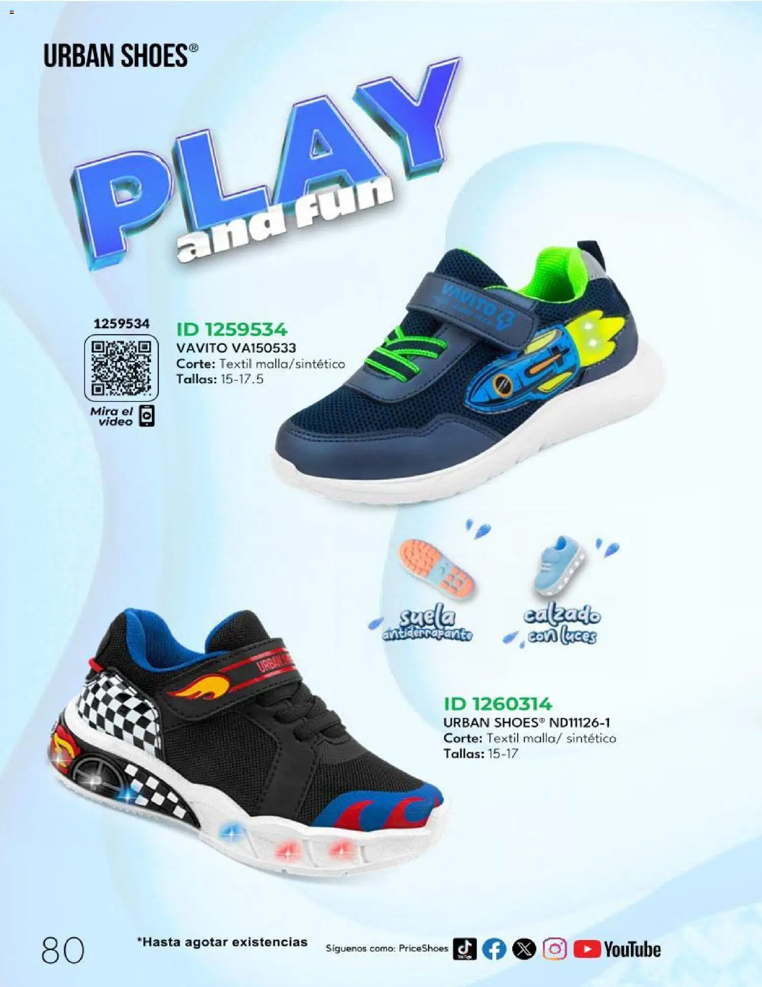 Nuevas ofertas de Price Shoes válidas en toda la República Mexicana desde el 06.12.2025. ¡Encuentra las mejores ofertas en Price Shoes catálogo Bebés! | Página: 80 | Productos: Video