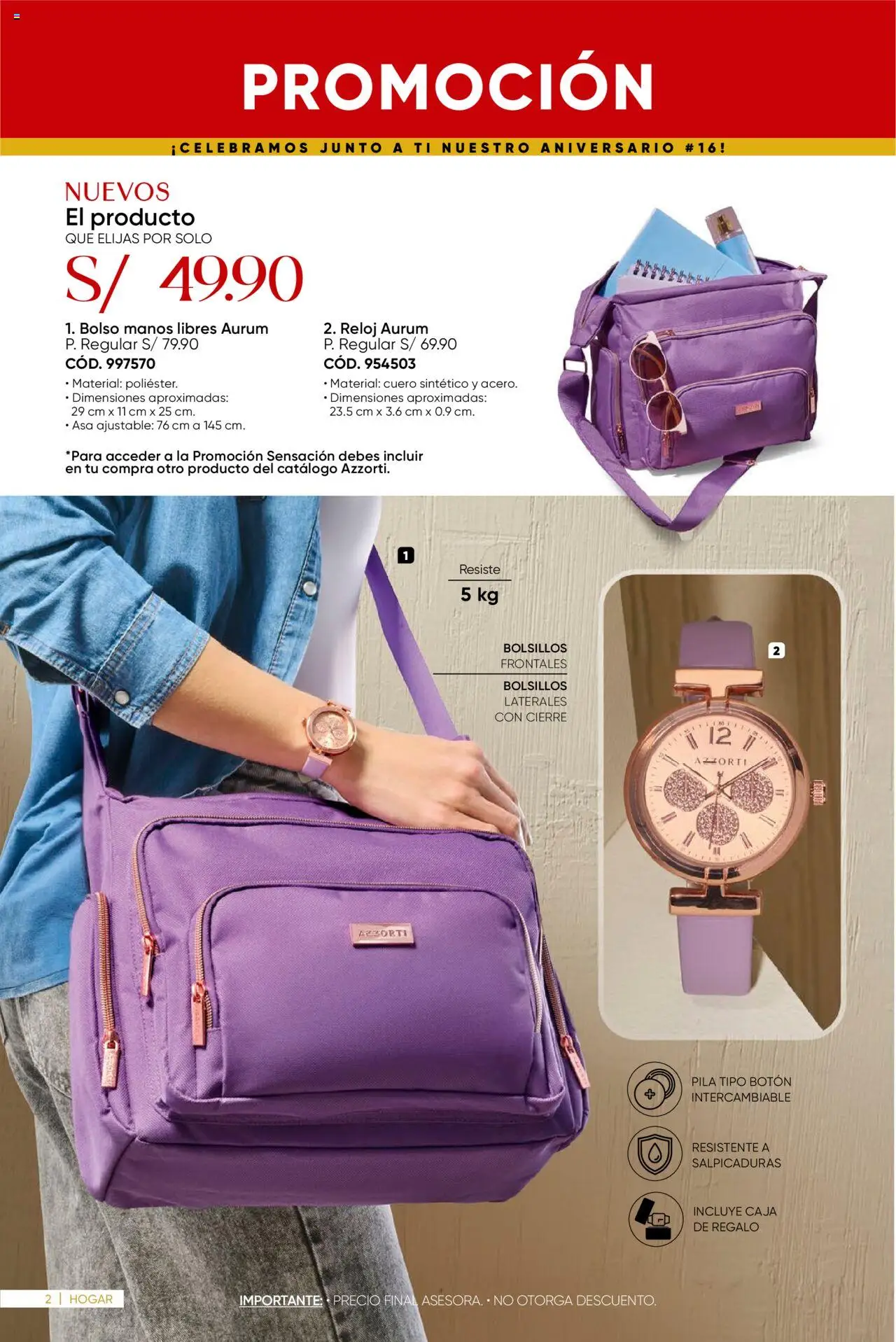 Catálogo Azzorti válido desde 15.09.2025 | Página: 4 | Productos: Caja, Bolso, Reloj