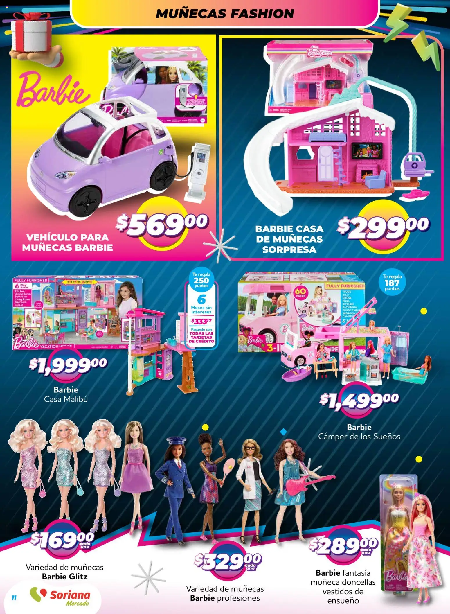 Nuevas ofertas de Soriana válidas en toda la República Mexicana desde el 27.11.2025. ¡Encuentra las mejores ofertas en Soriana - Reino de los Juguetes Mercado Nacional! | Página: 11