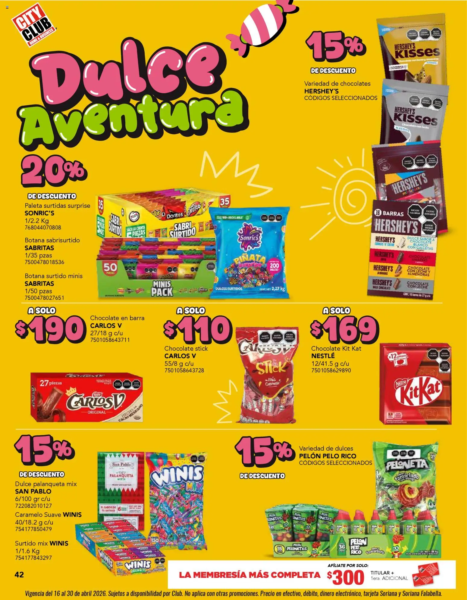 Nuevas ofertas de City Club válidas en toda la República Mexicana desde el 01.04.2026. ¡Encuentra las mejores ofertas en City Club catálogo! | Página: 42