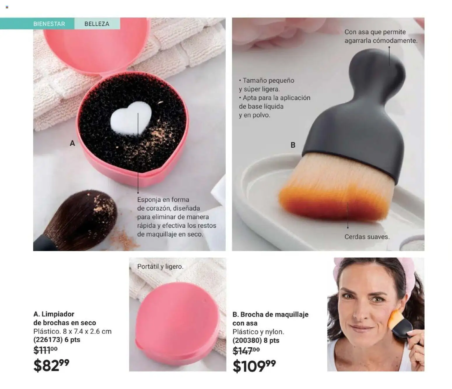 Nuevas ofertas de AVON válidas en toda la República Mexicana desde el 24.04.2026. ¡Encuentra las mejores ofertas en AVON Casa & Estilo 7 2026! | Página: 80 | Productos: Esponja, Limpiador, Maquillaje
