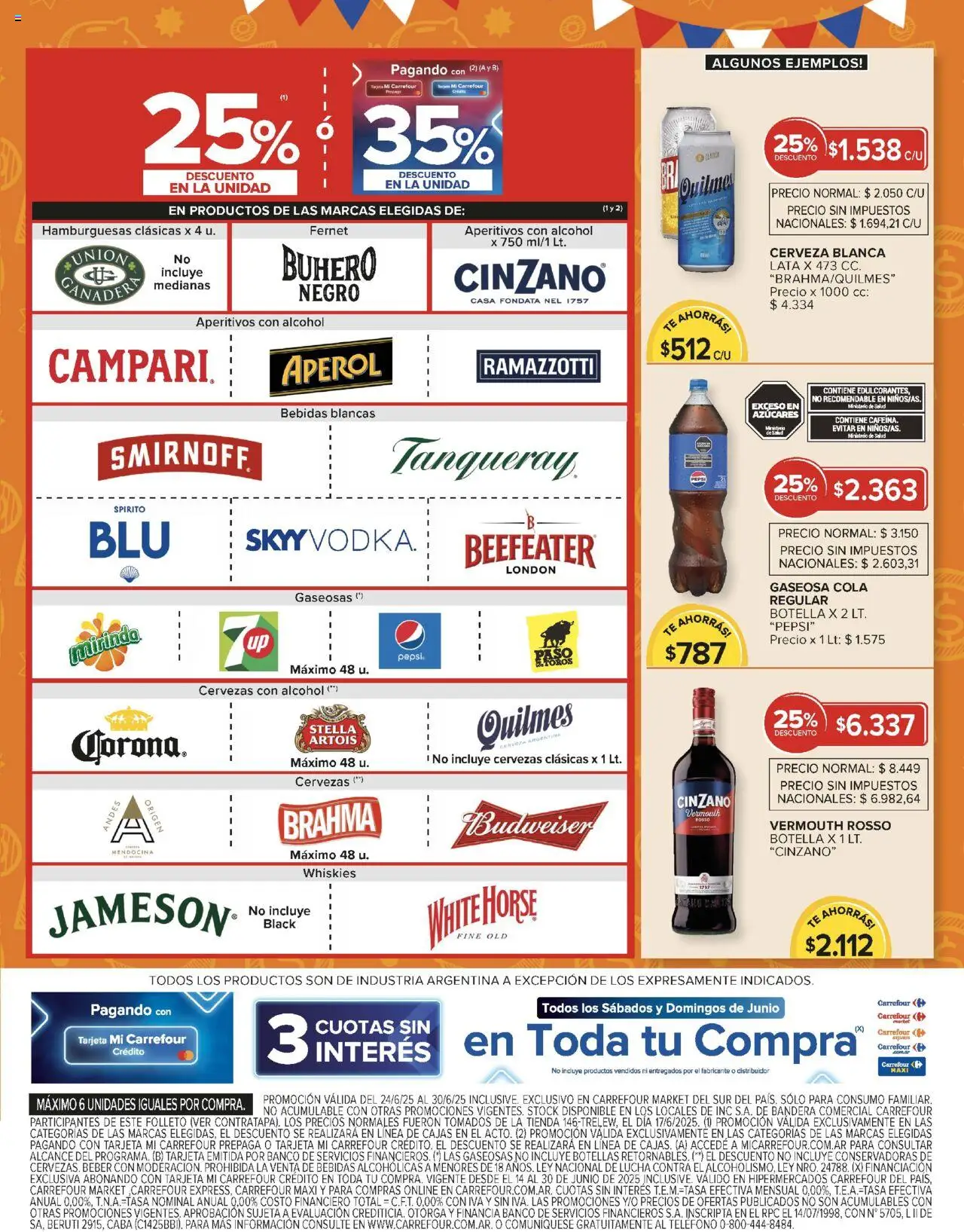 Carrefour Market catálogo - Chubut │ válido desde el 24.06.2025 | Página: 7 | Productos: Banco, Sal, Cerveza, Té