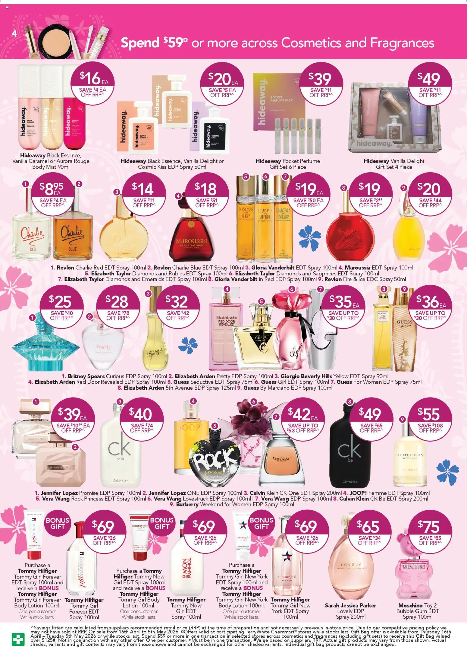 Terry White catalogue - valid from 16.04.2026 | Page: 4 | Products: Door, Perfume, Body lotion, Bag
