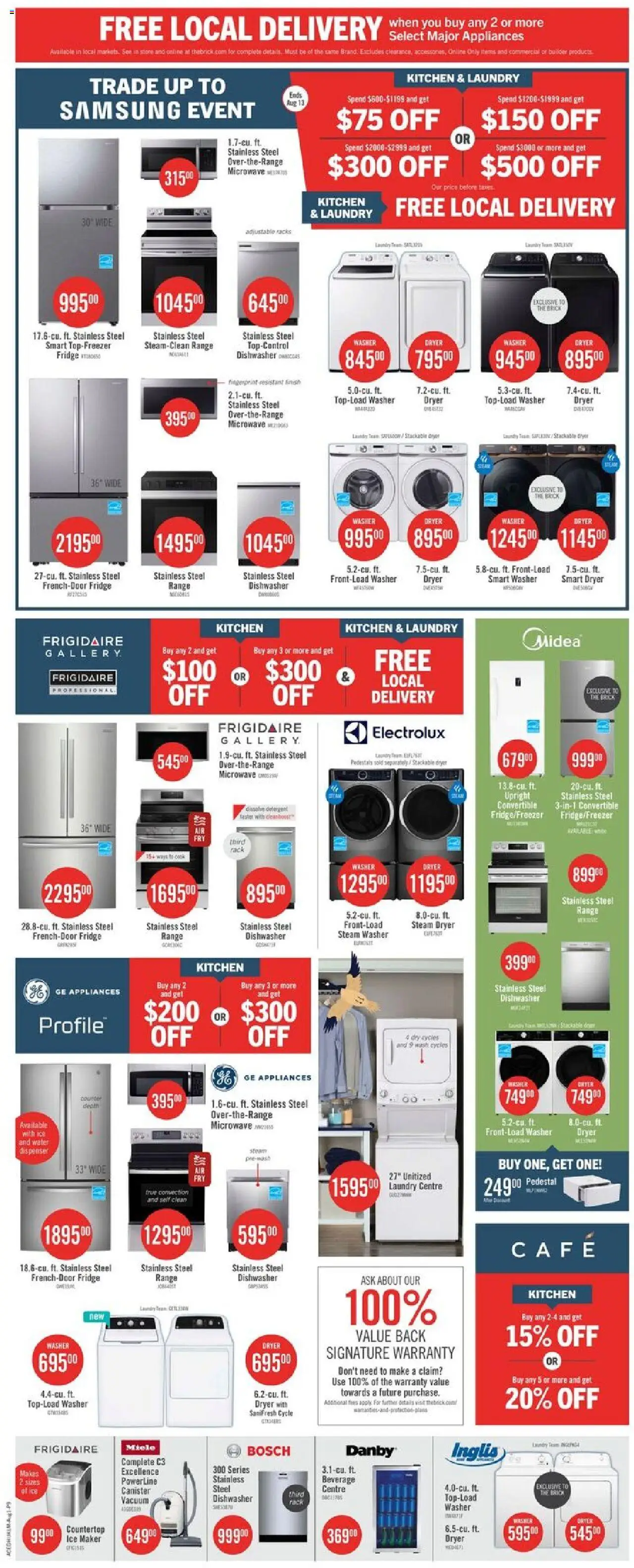 The Brick flyer valid from 31.07.2025 | Page: 20 | Products: Dryer, Dishwasher