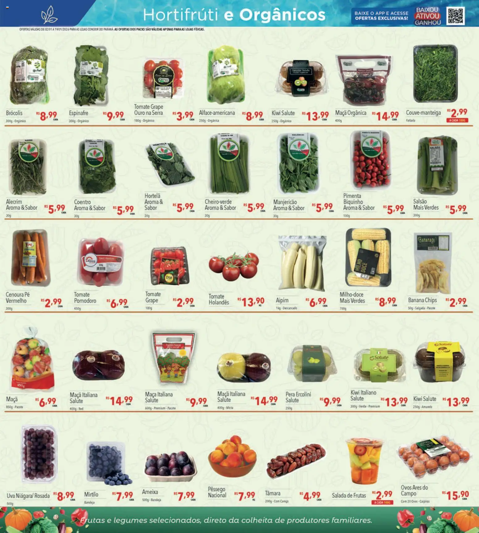 Supermercados Condor Folheto - válido de 02.01.2026 | Página: 11 | Produtos: Mirtilo, Pimenta, Cenoura, Ameixa