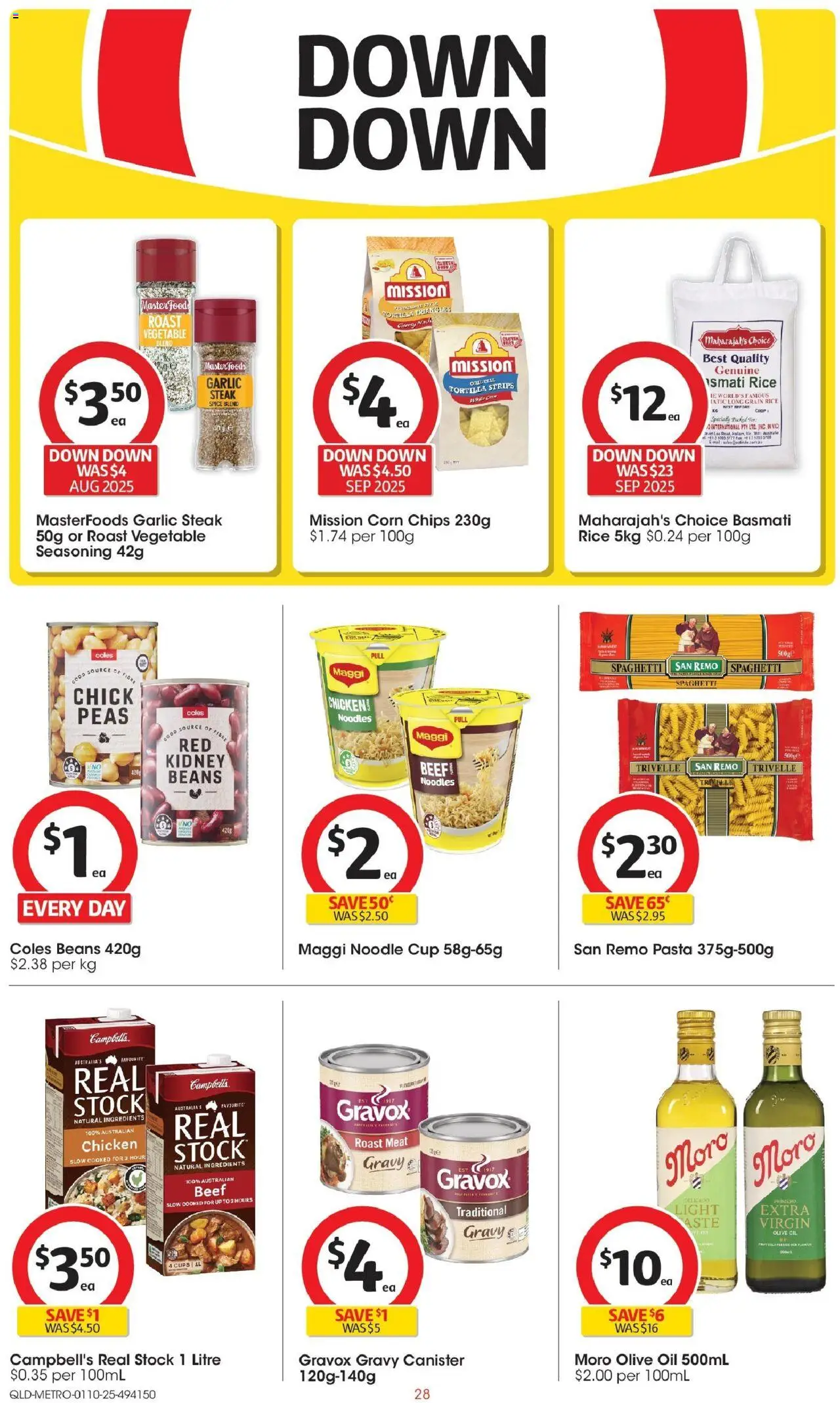 Coles catalogue - valid from 01.10.2025 | Page: 28 | Products: Cups, Oil, Chicken, Olive oil