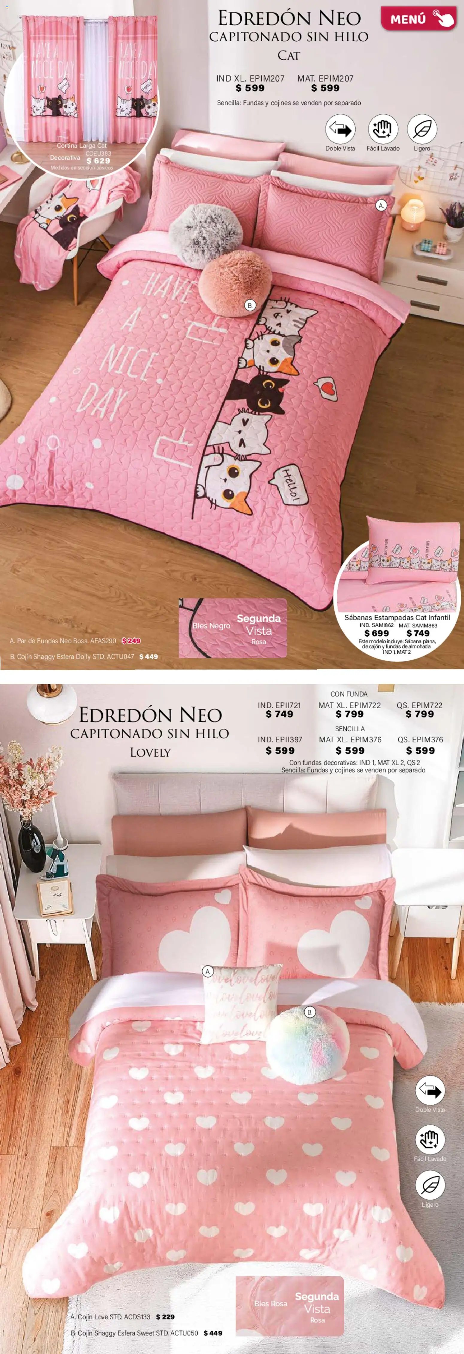 Nuevas ofertas de Colchas Concord válidas en toda la República Mexicana desde el 01.02.2026. ¡Encuentra las mejores ofertas en Colchas Concord catálogo! | Página: 33 | Productos: Funda, Almohada, Sabanas