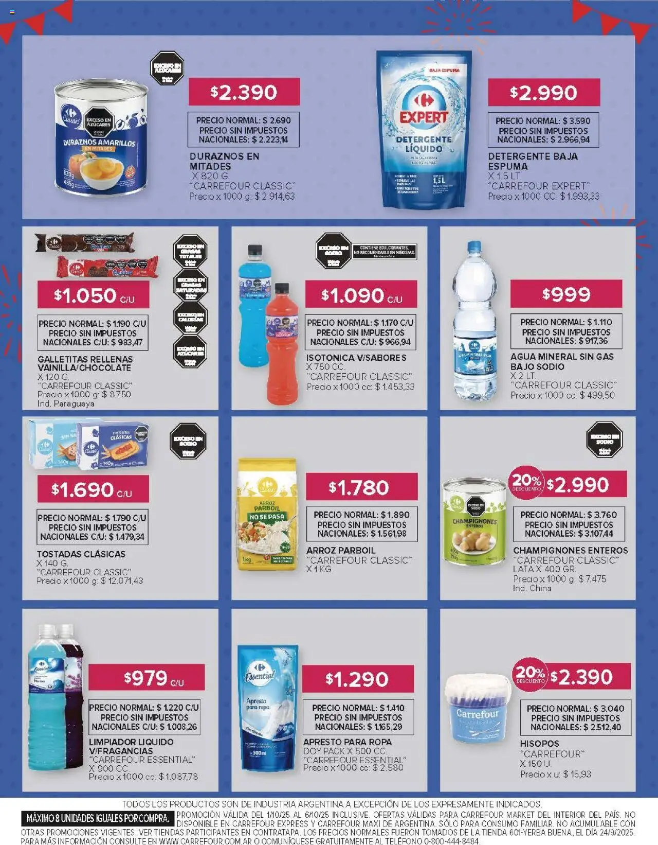 Carrefour - Ofertas - Catamarca │ válido desde el 01.10.2025 | Página: 45 | Productos: Teléfono, Galletitas, Ropa, Arroz