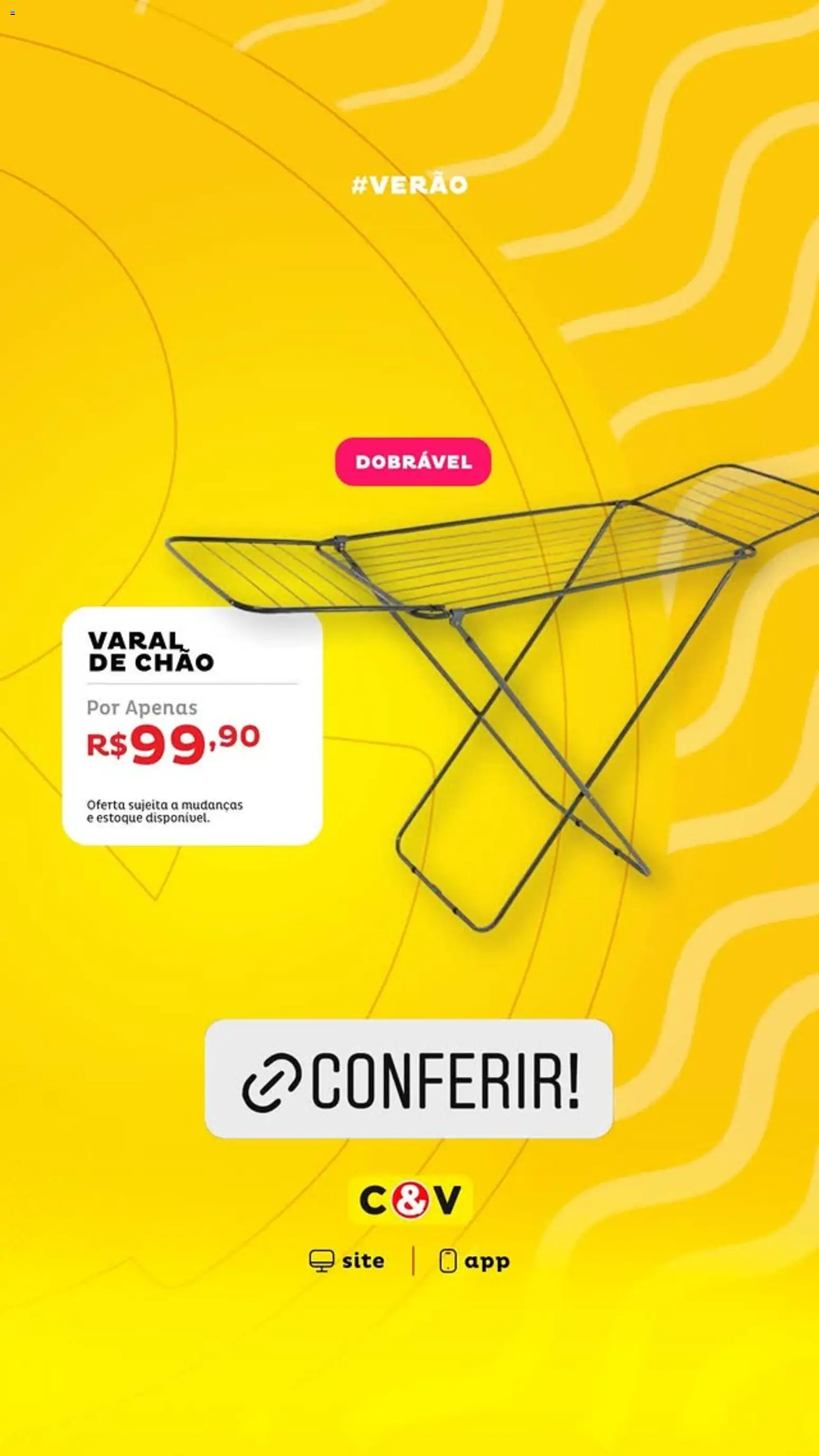 Casa e Video Folheto - válido de 29.12.2025 | Página: 9 | Produtos: Varal de chão