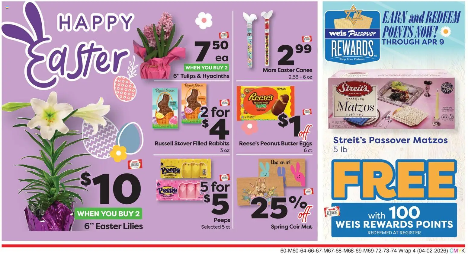 Weis Weekly Circular - MD - valid from 02.04.2026 | Page: 7 | Products: Butter, Eggs