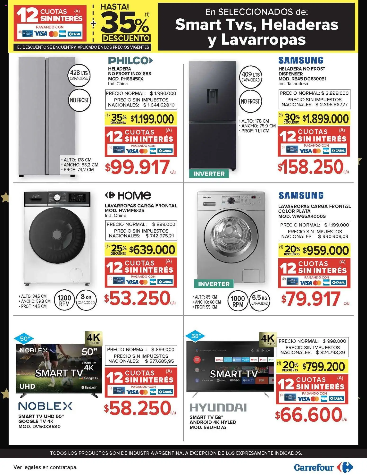 Carrefour - Carrefour Hiper 03 Diciembre - 9f59952f-7627-4a15-93a5-226a35a10741 │ válido desde el 03.12.2025 | Página: 29 | Productos: Lavarropas, Heladera